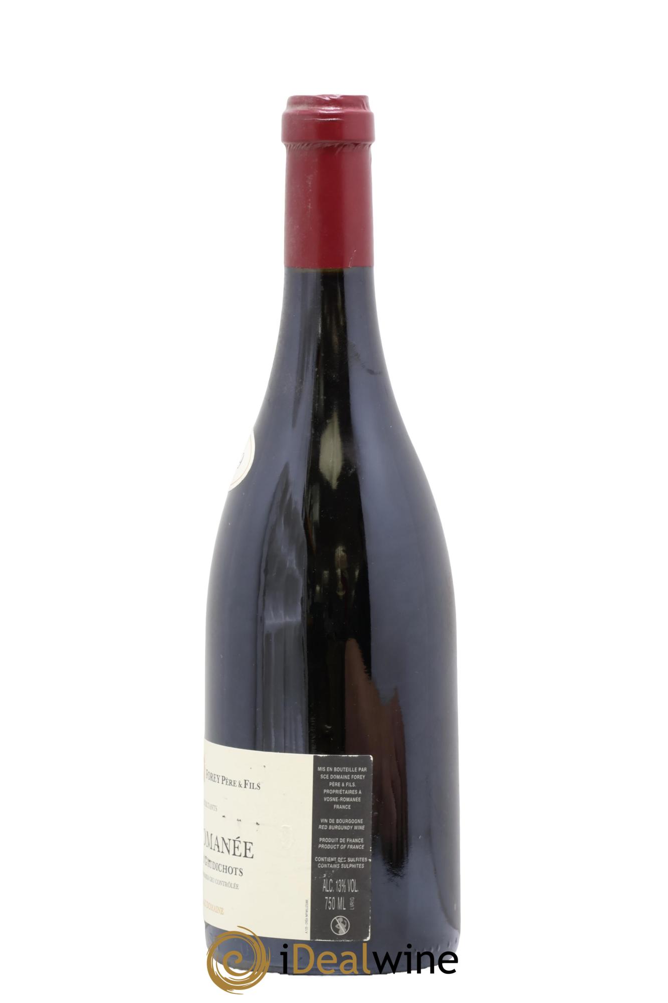Vosne-Romanée 1er Cru Les Gaudichots Forey Père et Fils (Domaine) 2009 - Lot de 1 bouteille - 1