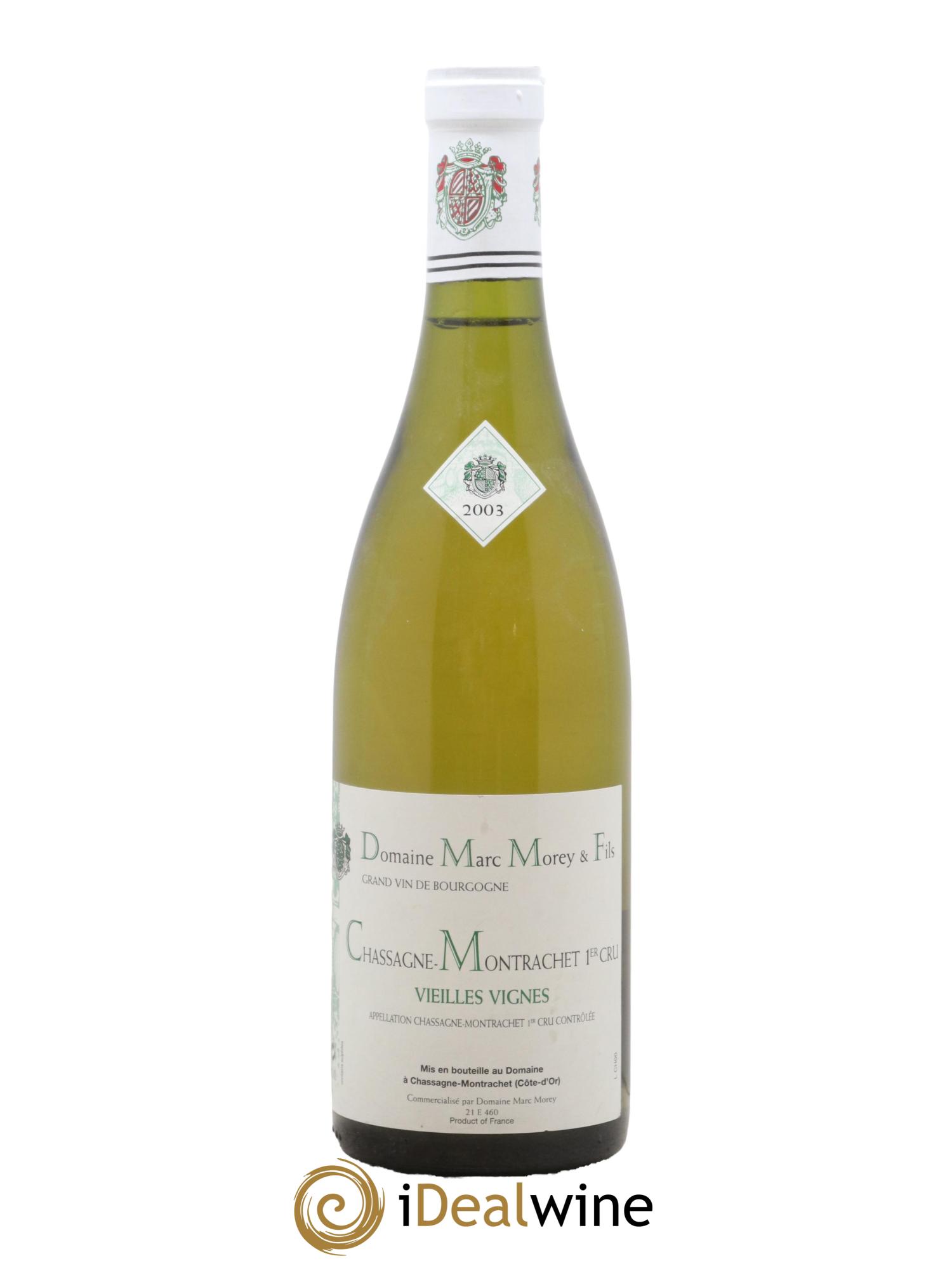 Chassagne-Montrachet 1er Cru Vieilles Vignes Marc Morey 2003 - Lot de 1 bouteille - 0