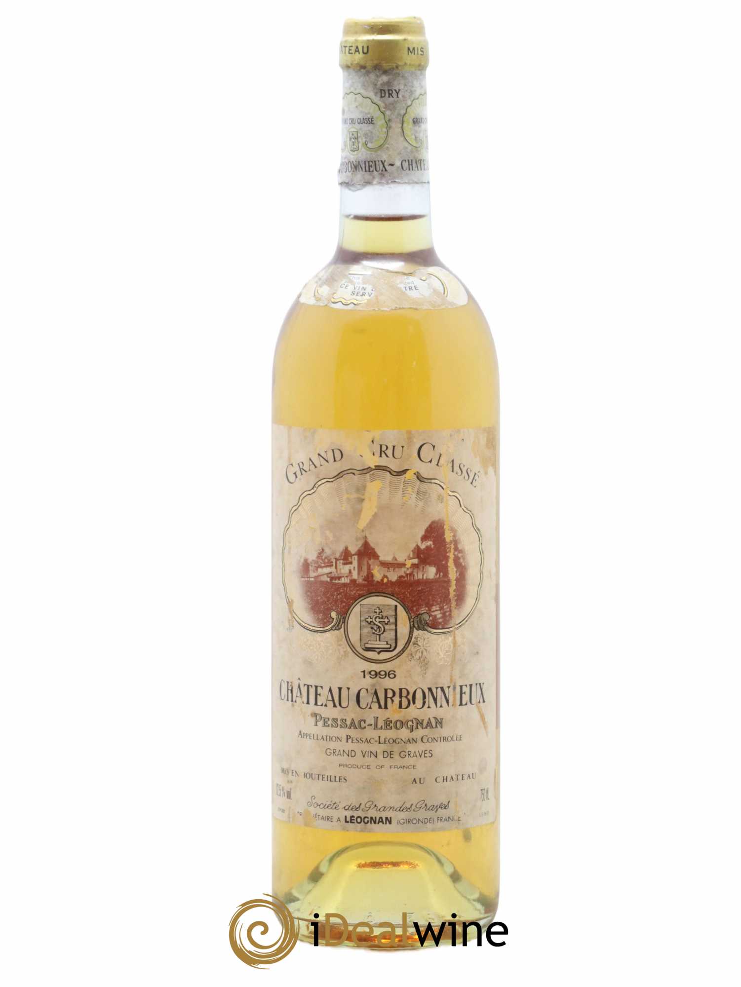 Château Carbonnieux Cru Classé de Graves 1996 - Lot de 1 bouteille - 0