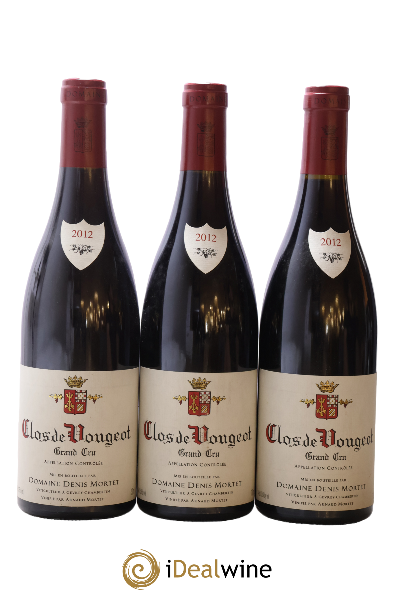 Clos de Vougeot Grand Cru Denis Mortet (Domaine) 2012 - Lot de 3 bouteilles - 0