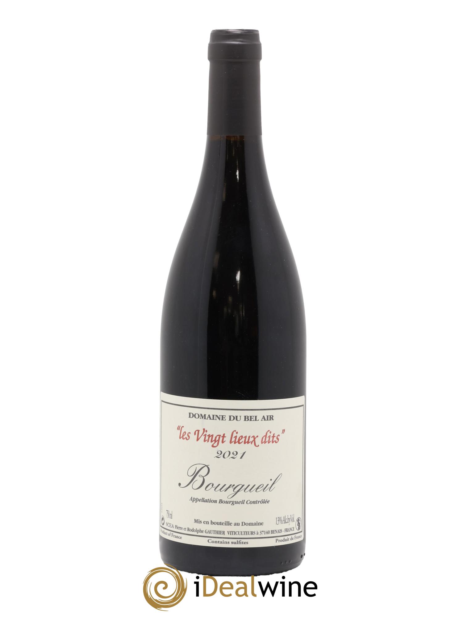 Bourgueil Vingt Lieux Dits Domaine du Bel Air 2021 - Lot de 1 bouteille - 0