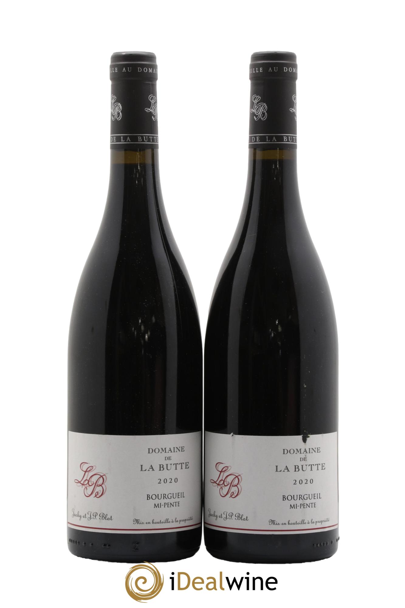 Bourgueil Mi-Pente Domaine de La Butte - Jacky Blot 2020 - Lot de 2 bouteilles - 0