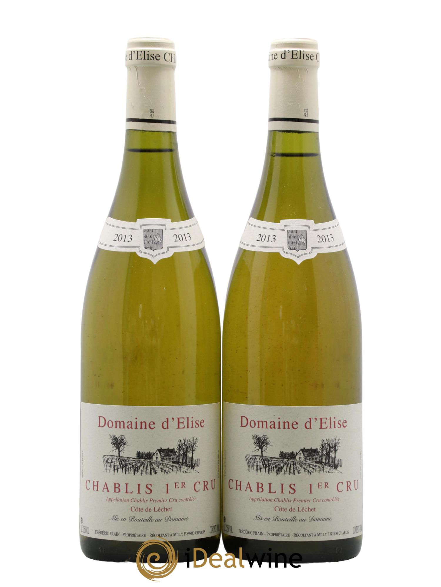 Chablis 1er Cru Côte de Léchet Elise (Domaine d') 2013 - Lot de 2 bouteilles - 0