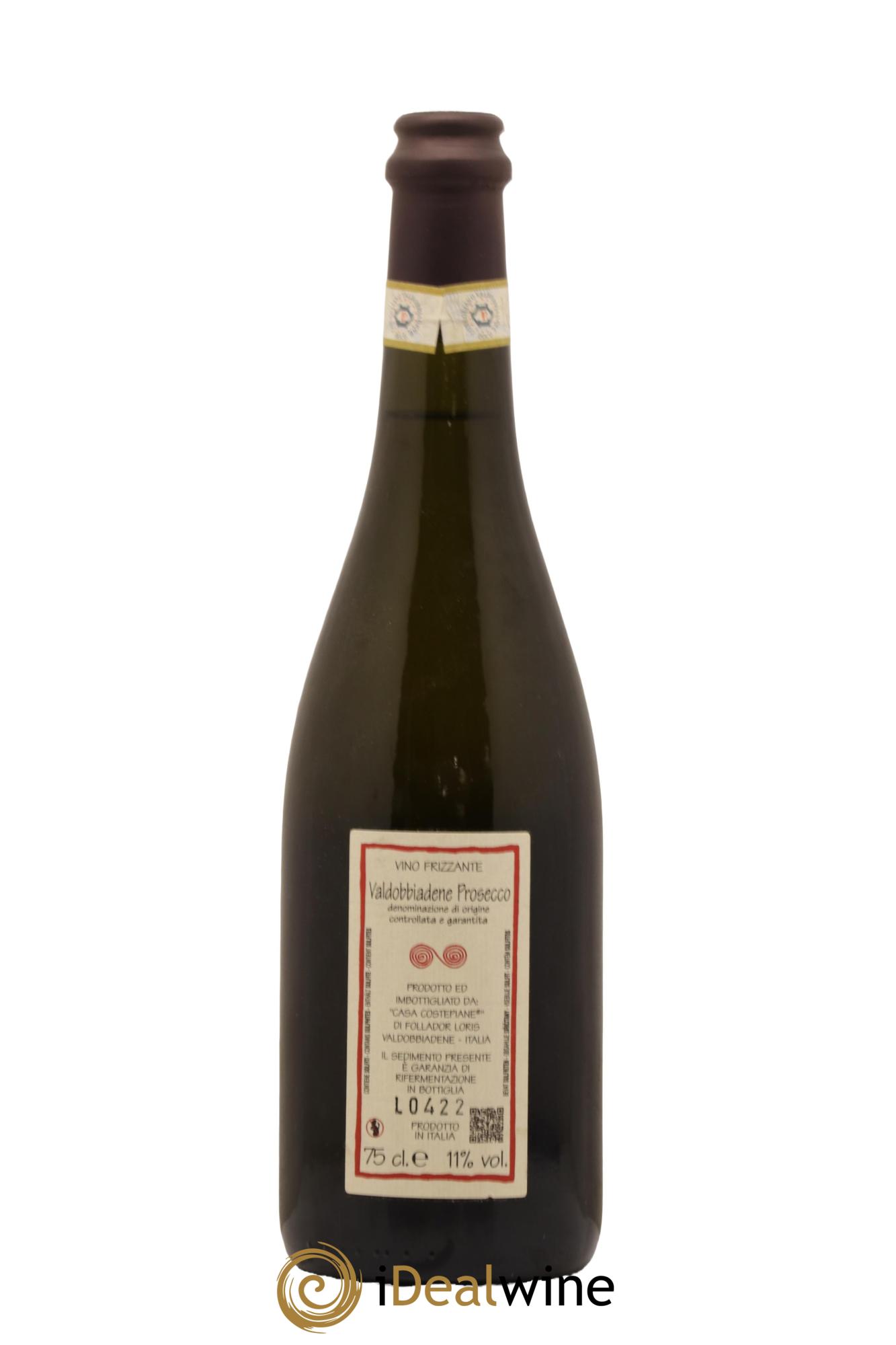 Vénétie Prosecco Valdobbiadene Casa Coste Piane 2022 - Lot de 1 bouteille - 1