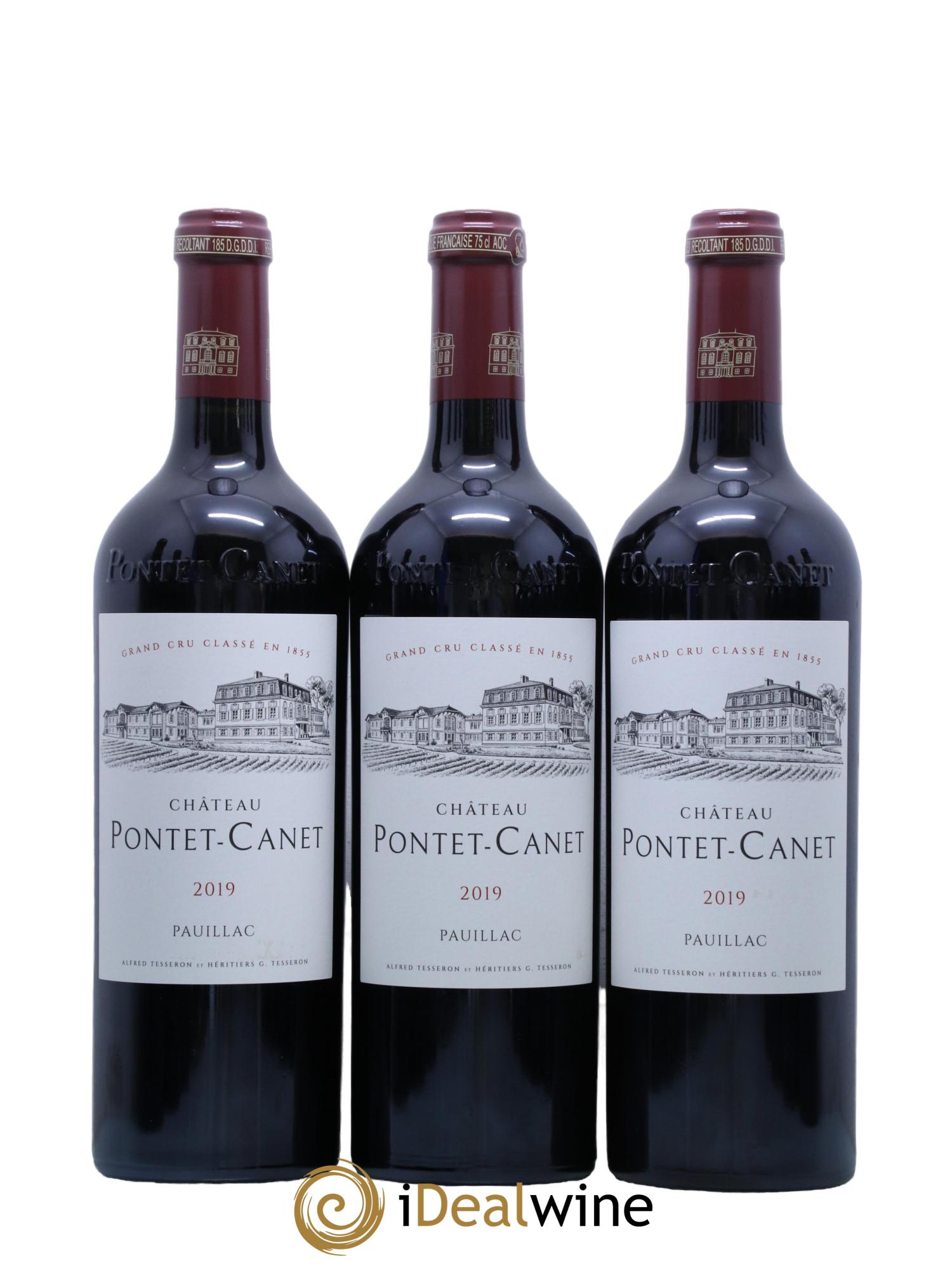 Château Pontet Canet 5ème Grand Cru Classé 2019 - Lot de 12 bouteilles - 1