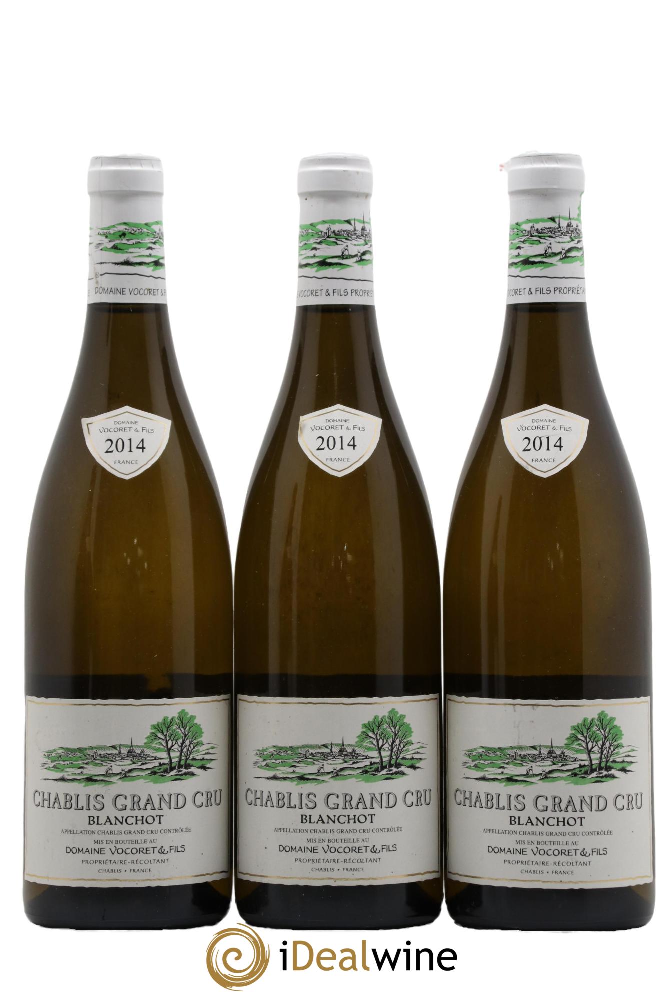 Chablis Grand Cru Blanchot Domaine Vocoret & Fils 2014 - Lot de 3 bouteilles - 0