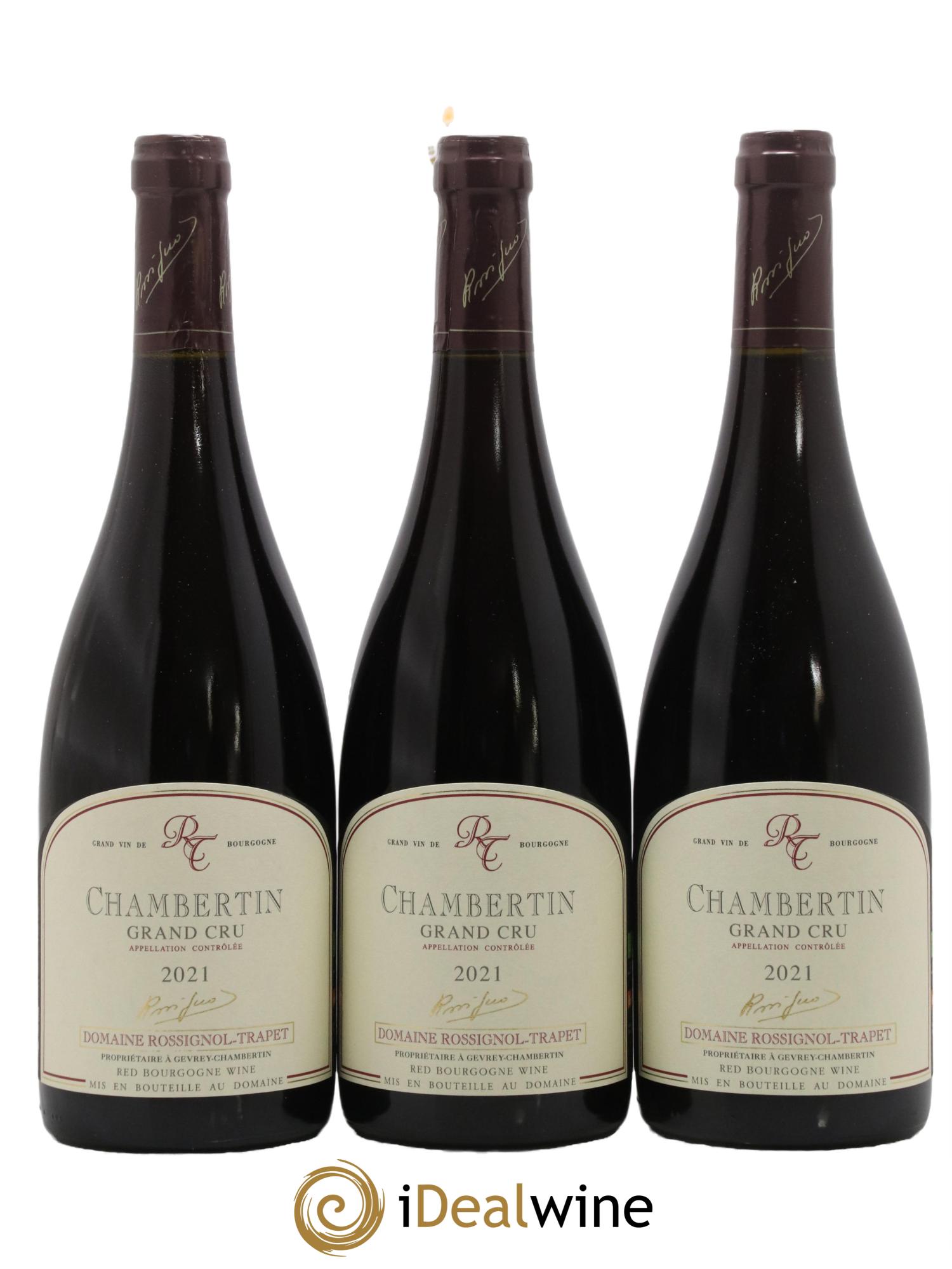 Chambertin Grand Cru Rossignol-Trapet (Domaine) 2021 - Lotto di 3 bottiglie - 0