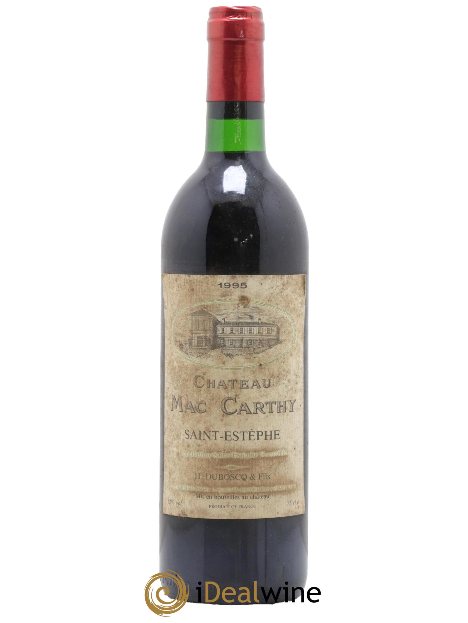 Saint-Estèphe Château Mac Carthy 1995 - Lotto di 1 bottiglia - 0