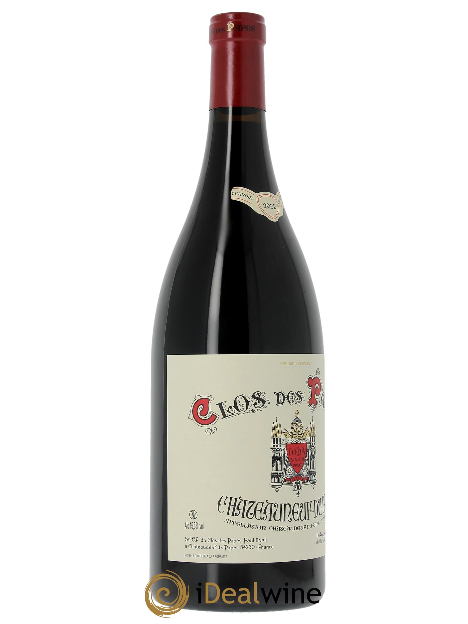 Châteauneuf-du-Pape Clos des Papes - Paul Avril 2022 - Lot de 1 double magnum - 3