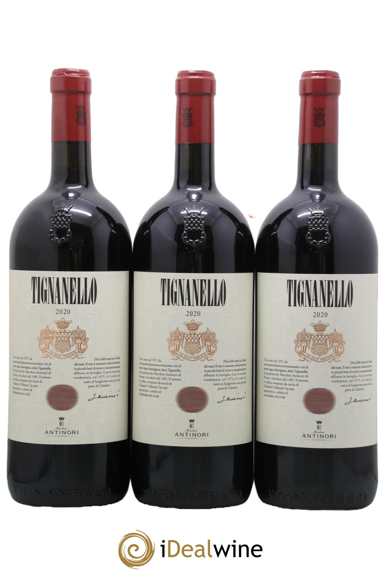 Toscana IGT Tignanello Tenuta Tignanello - Marchesi Antinori 2020 - Posten von 3 Magnum - 0