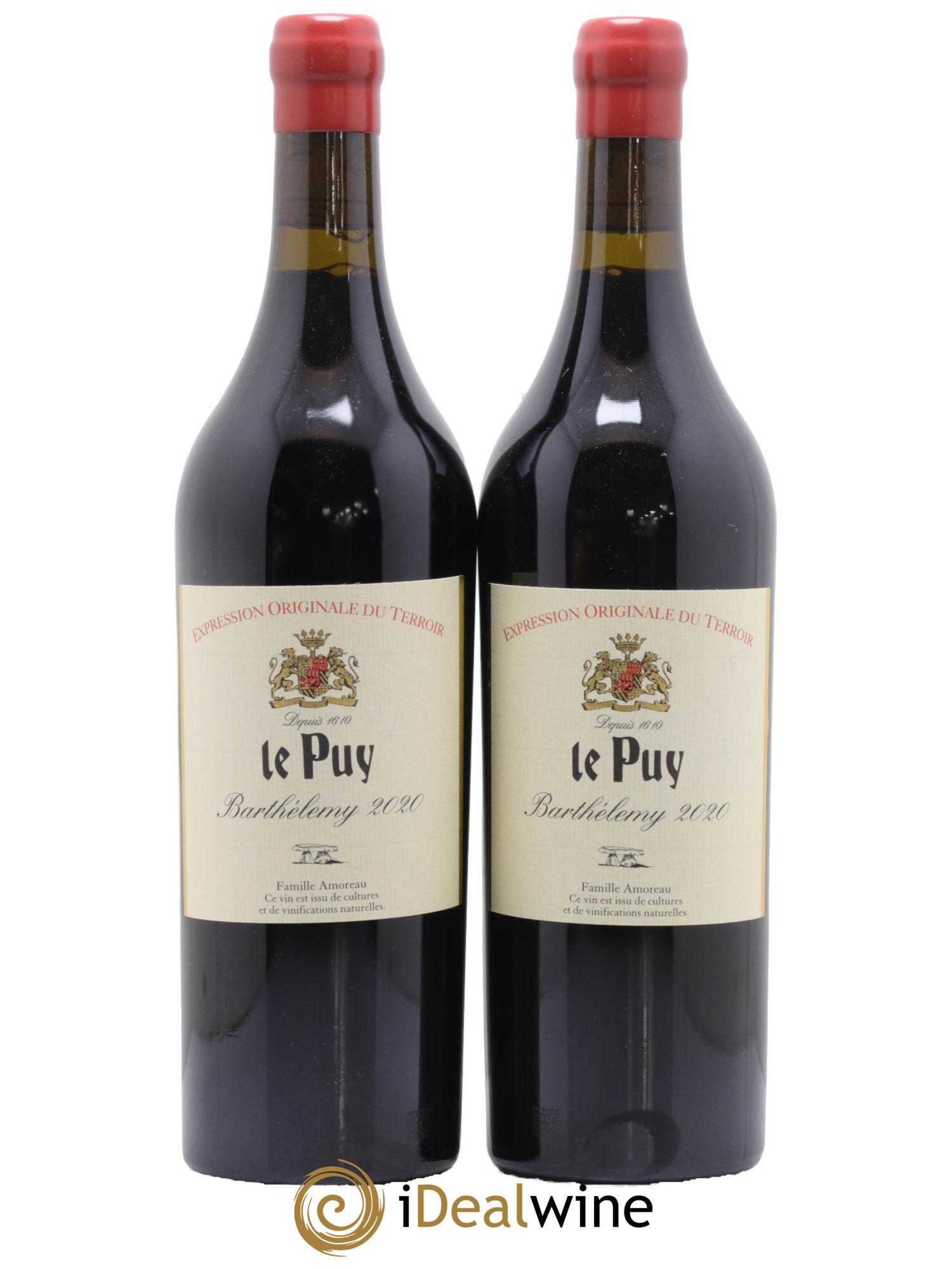 Le Puy - Cuvée Barthélemy 2020 - Lot of 2 bottles - 0