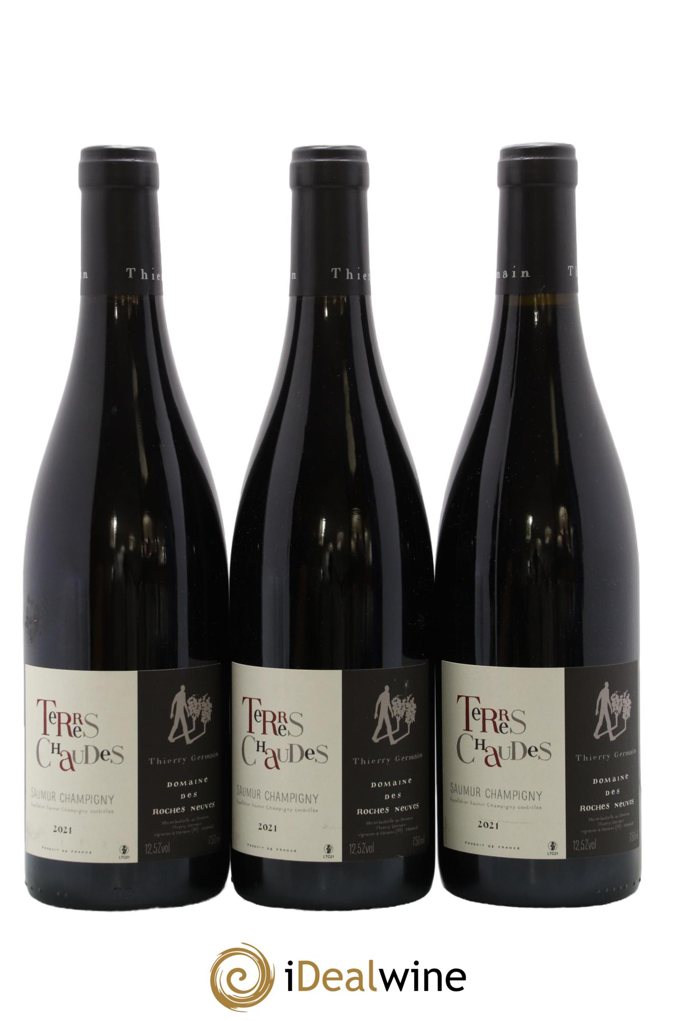 Saumur-Champigny Terres Chaudes Domaine des Roches Neuves - Thierry Germain 2021 - Lot de 3 bouteilles - 0