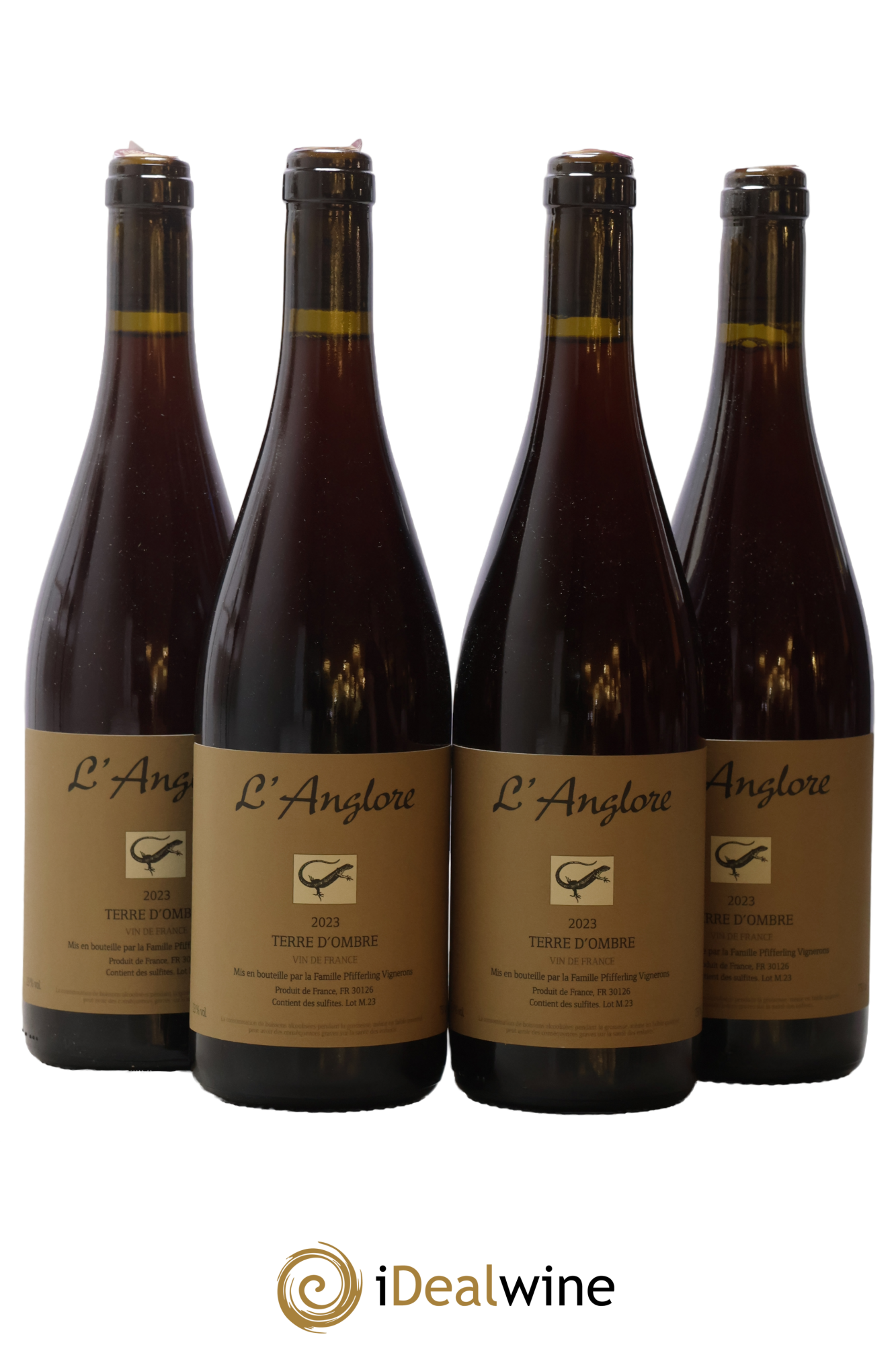Vin de France Terre d'Ombre L'Anglore 2023 - Lot de 4 bouteilles - 0