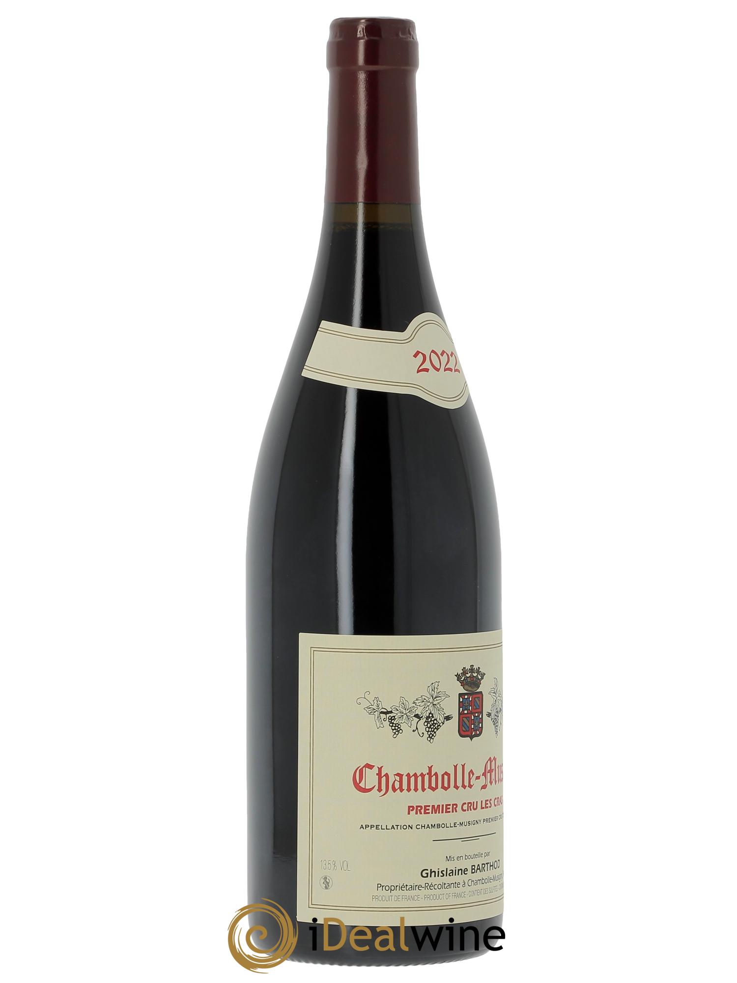 Chambolle-Musigny 1er Cru Les Cras Ghislaine Barthod 2022 - Posten von 1 Flasche - 2