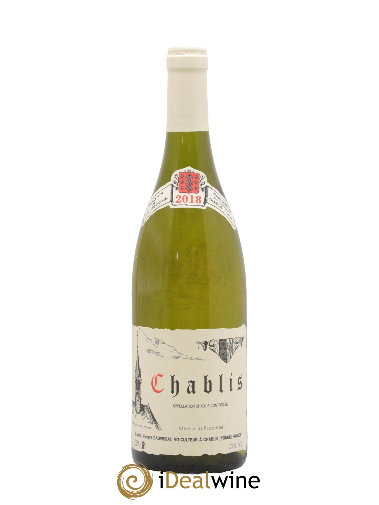 Chablis Vincent Dauvissat (Domaine) 2018 - Lot de 1 bouteille - 0
