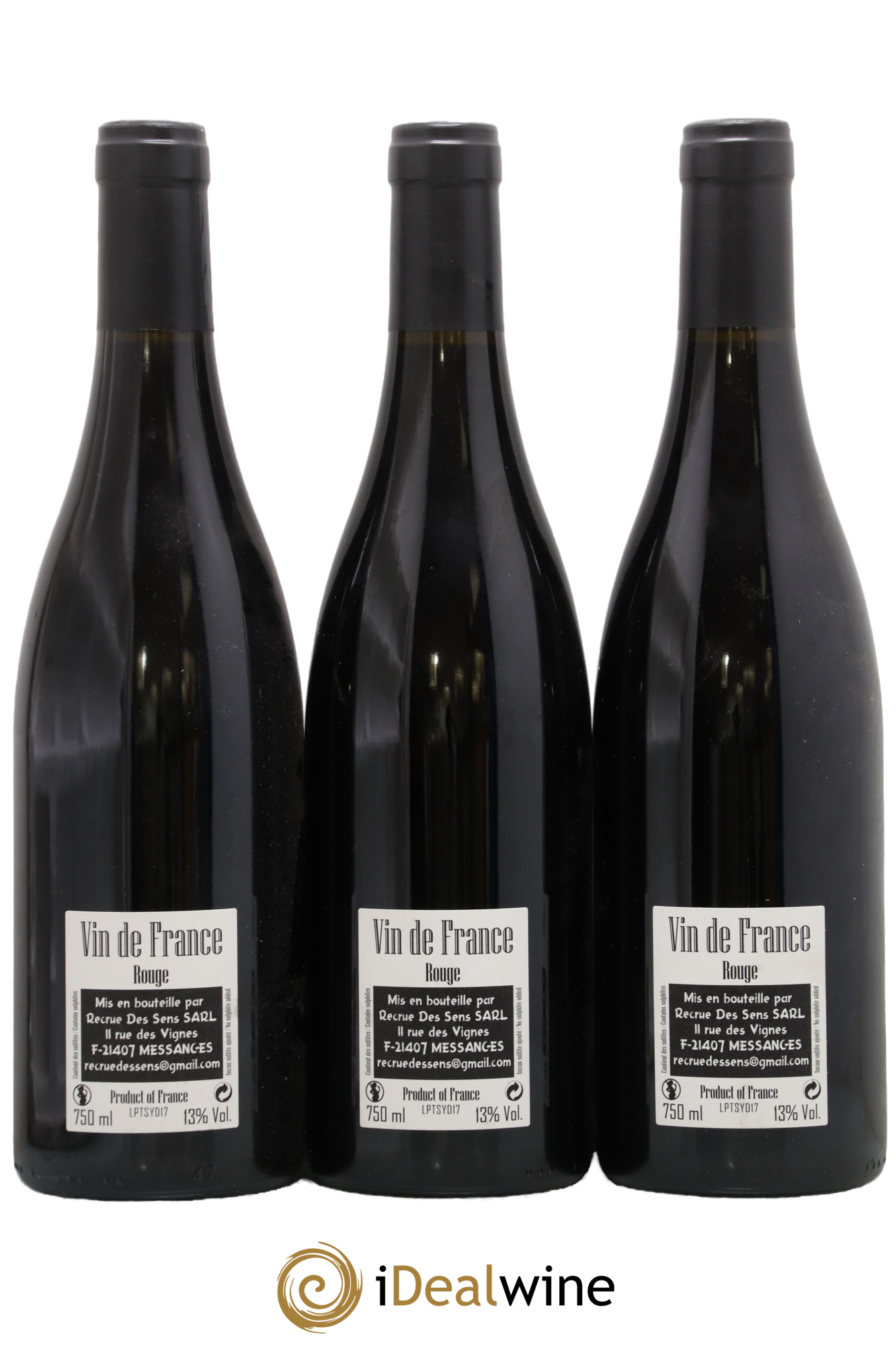 Vin de France Les Ponts Yann Durieux - Recrue des Sens 2017 - Lot de 3 bouteilles - 1