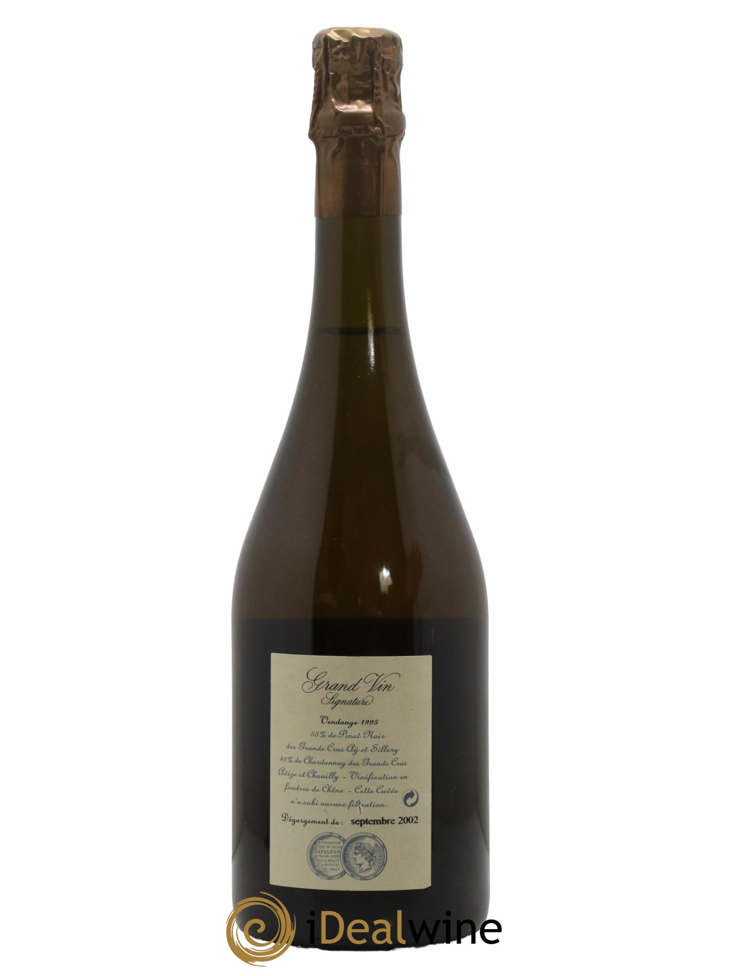 Champagne Grand Vin Signature Maison Jacqueson 1995 - Lot de 1 bouteille - 1