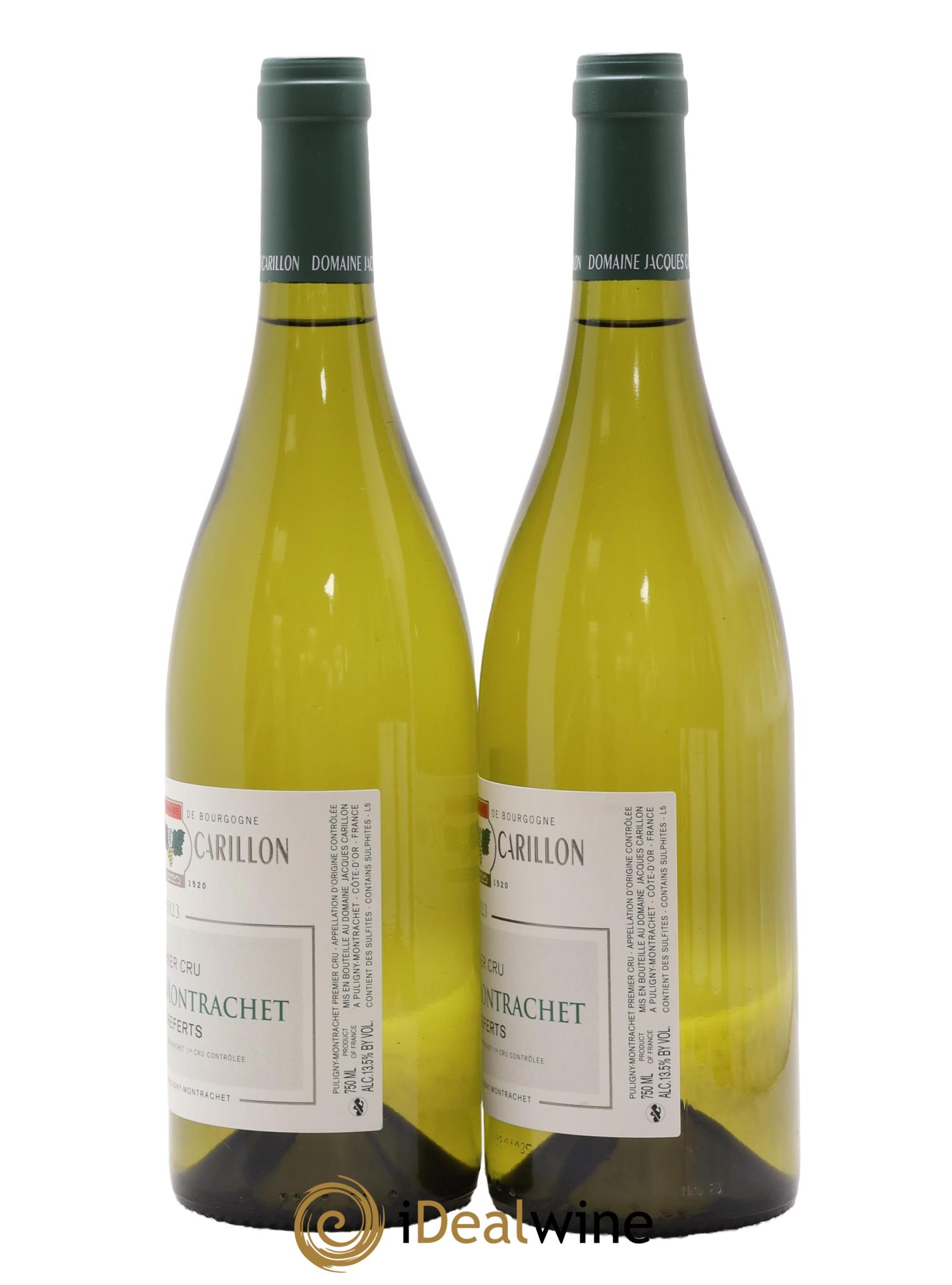 Puligny-Montrachet 1er Cru Les Referts Jacques Carillon (Domaine) 2023 - Lot de 2 bouteilles - 1