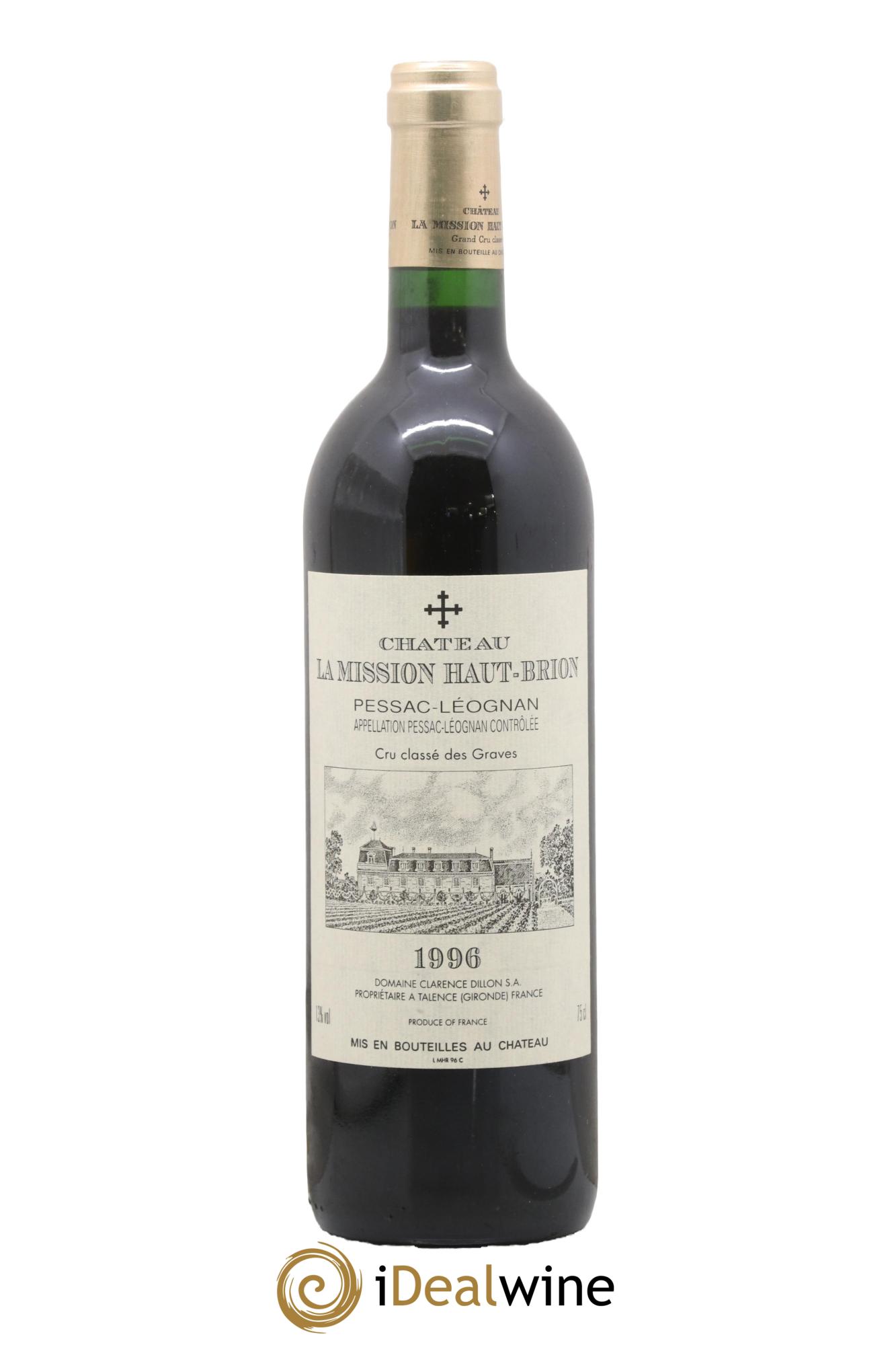 Château la Mission Haut-Brion Cru Classé de Graves 1996 - Lot de 1 bouteille - 0