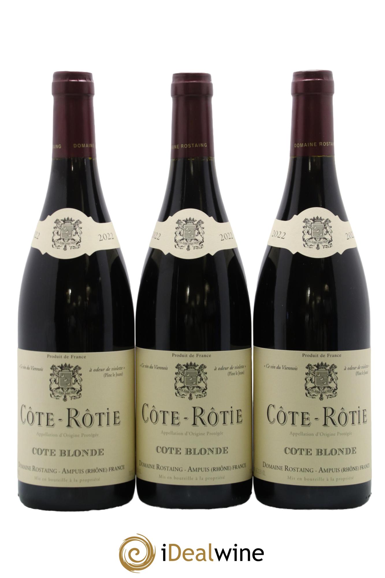 Côte-Rôtie Côte Blonde René Rostaing 2022 - Posten von 3 Flaschen - 0