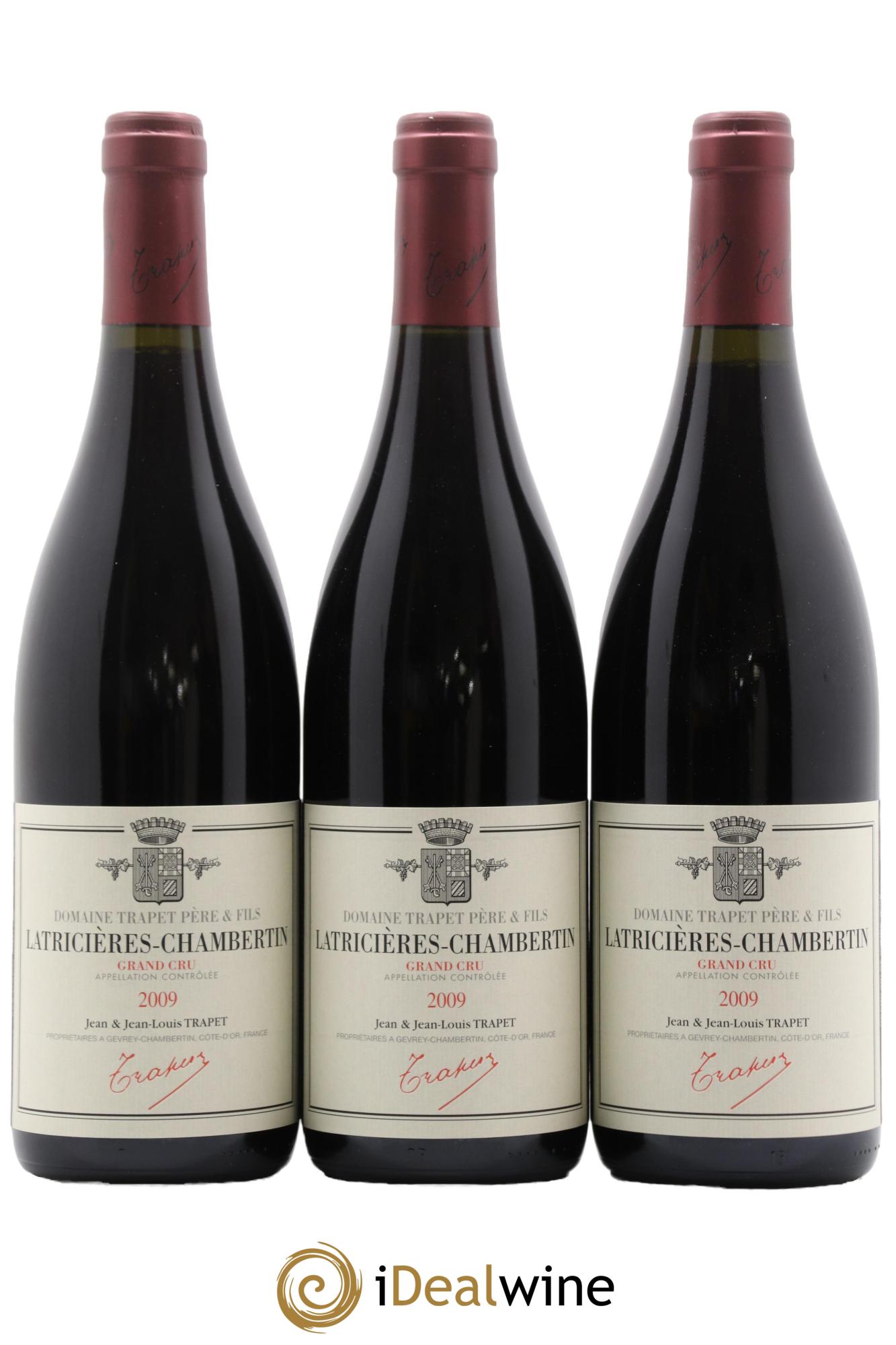Latricières-Chambertin Grand Cru Domaine Trapet 2009 - Lot de 3 bouteilles - 0