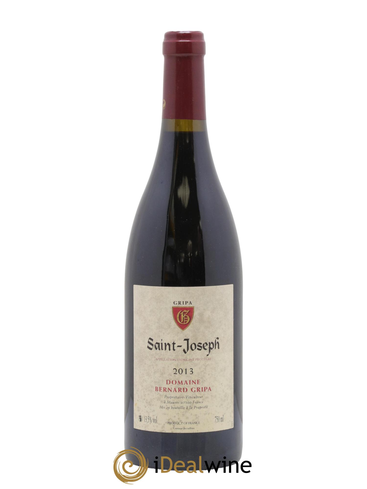 Saint-Joseph Bernard Gripa (Domaine) 2013 - Lot de 1 bouteille - 0
