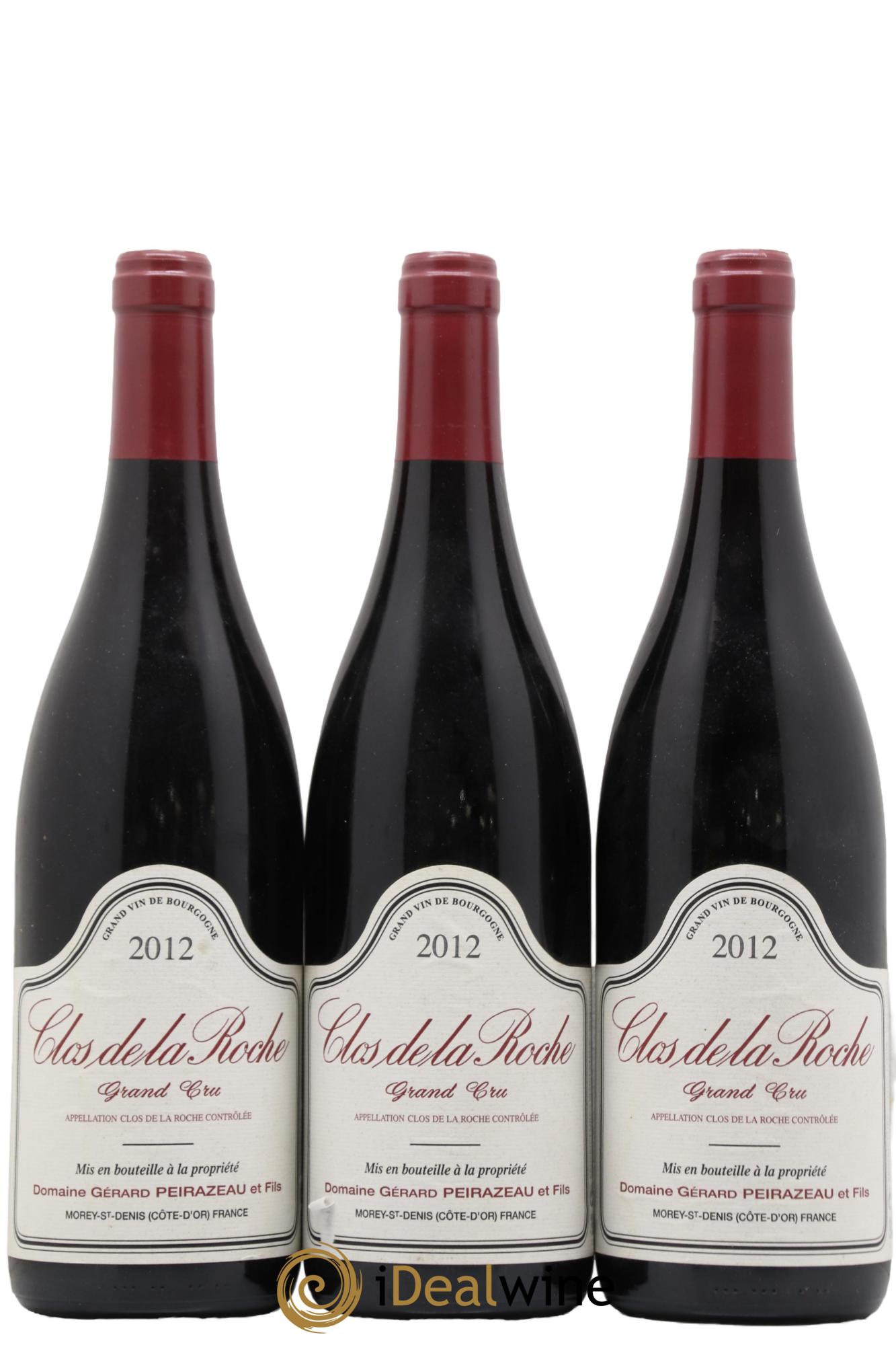 Clos de la Roche Grand Cru Peirazeau (Domaine) 2012 - Lot de 3 bouteilles - 0