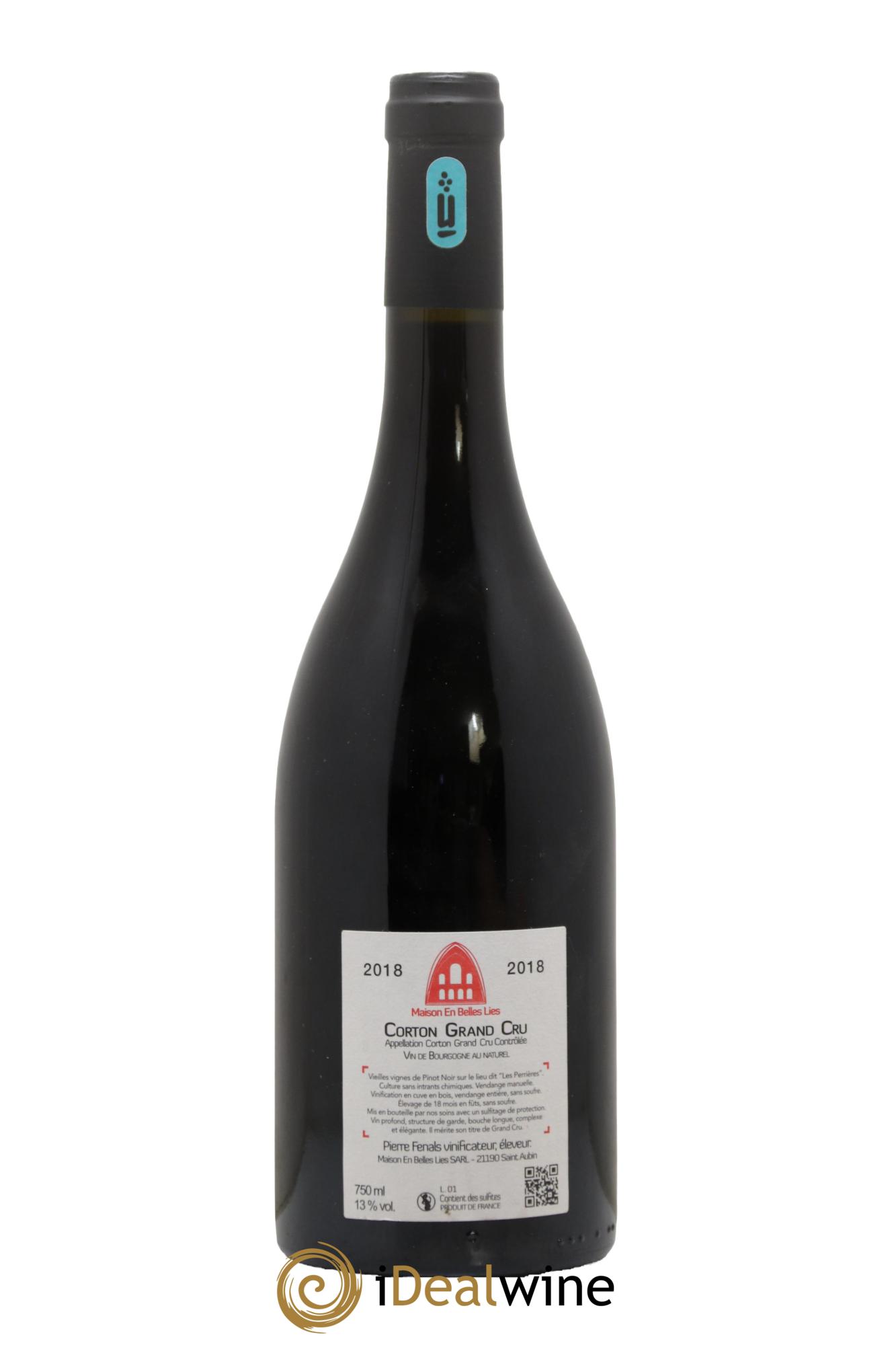 Corton Grand Cru Les Perrières Maison En Belles Lies 2018 - Lot of 1 bottle - 1