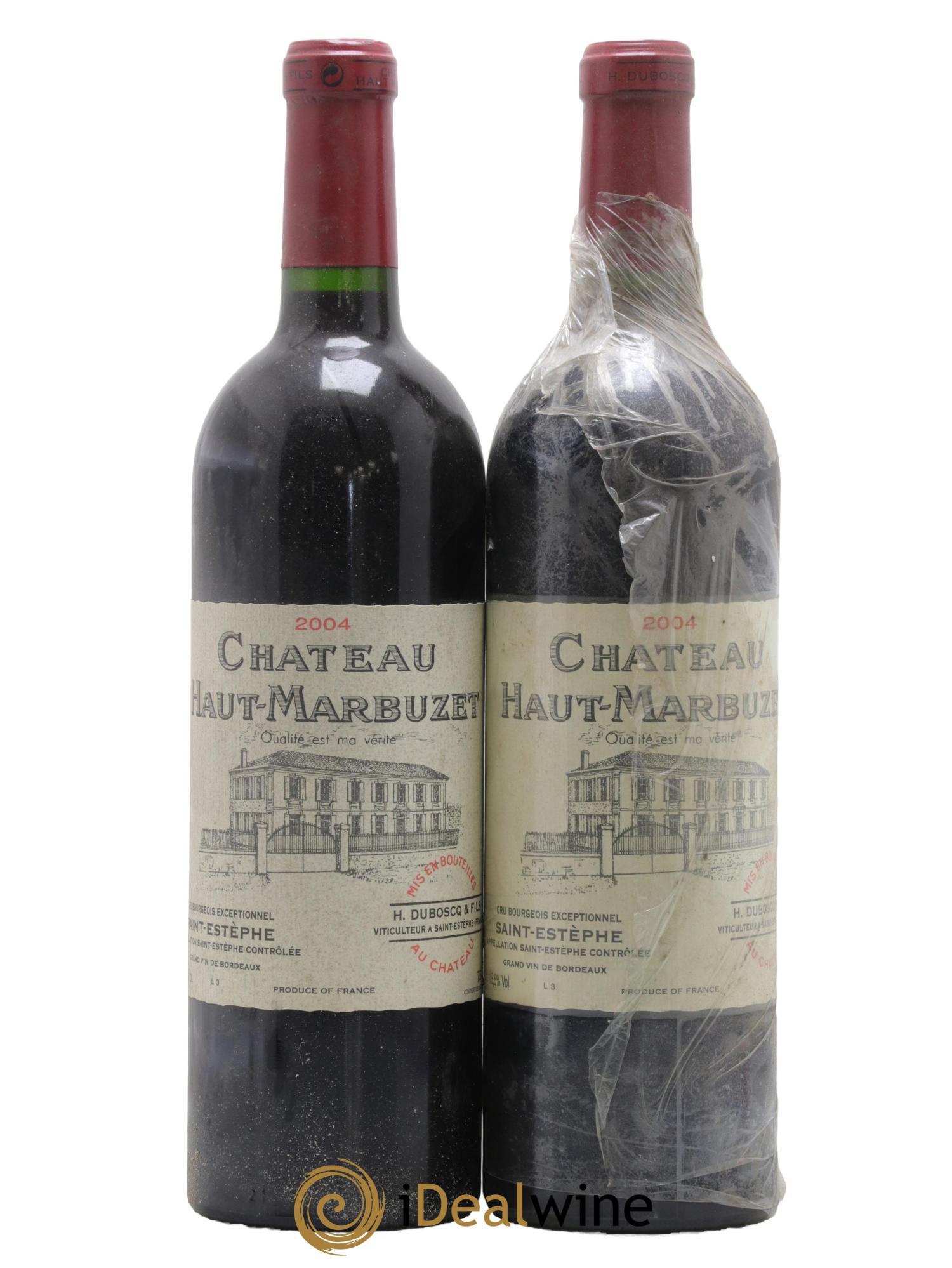 Château Haut Marbuzet 2004 - Lot de 2 bouteilles - 0