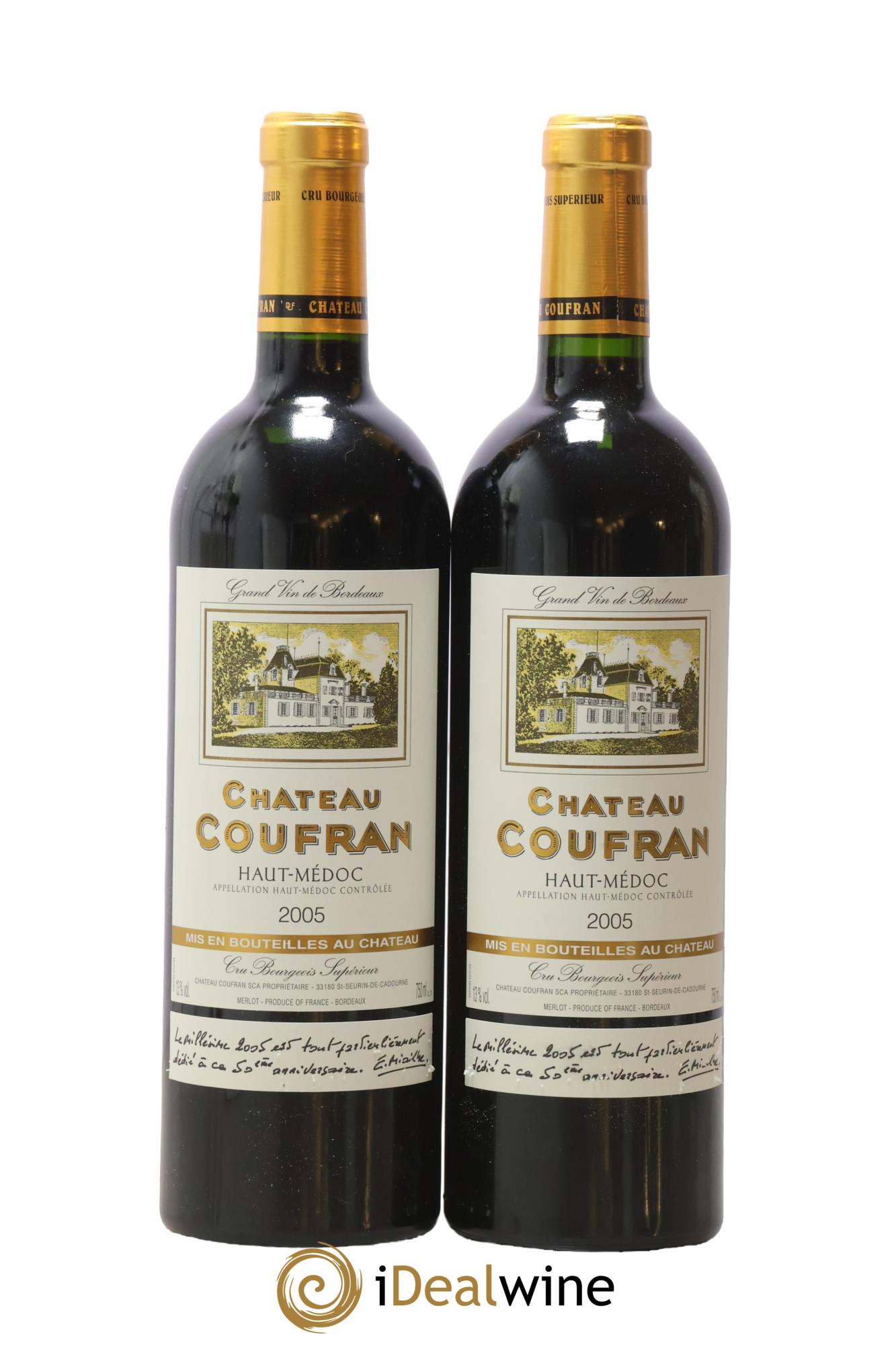 Château Coufran Cru Bourgeois 2005 - Lot de 2 bouteilles - 0
