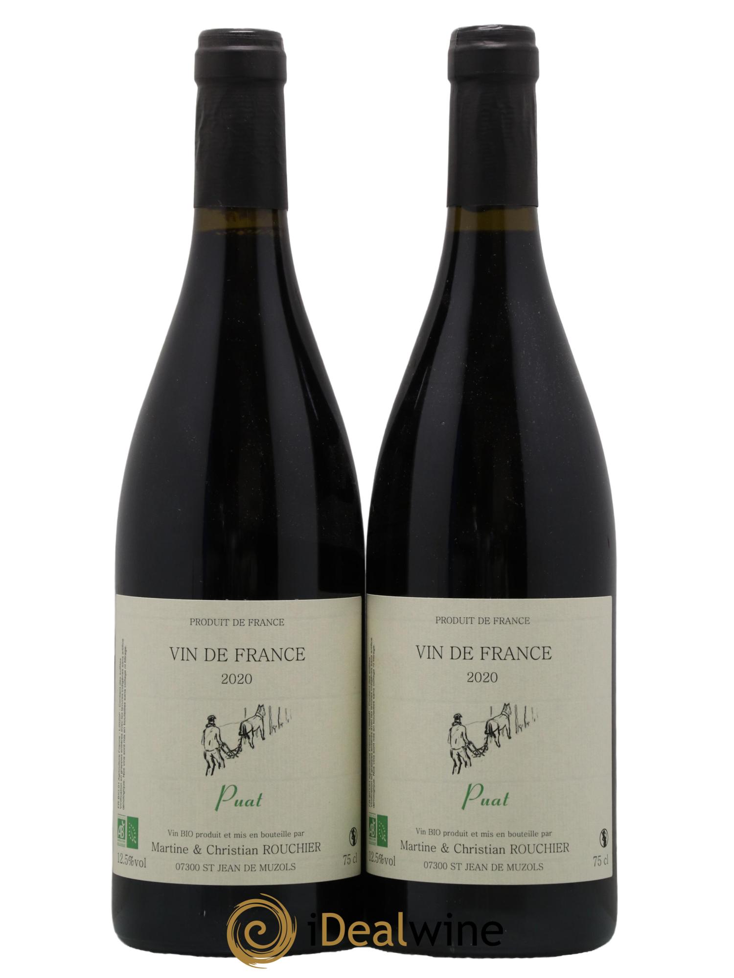 Vin de France Puat Christian Rouchier 2020 - Lot de 2 bouteilles - 0