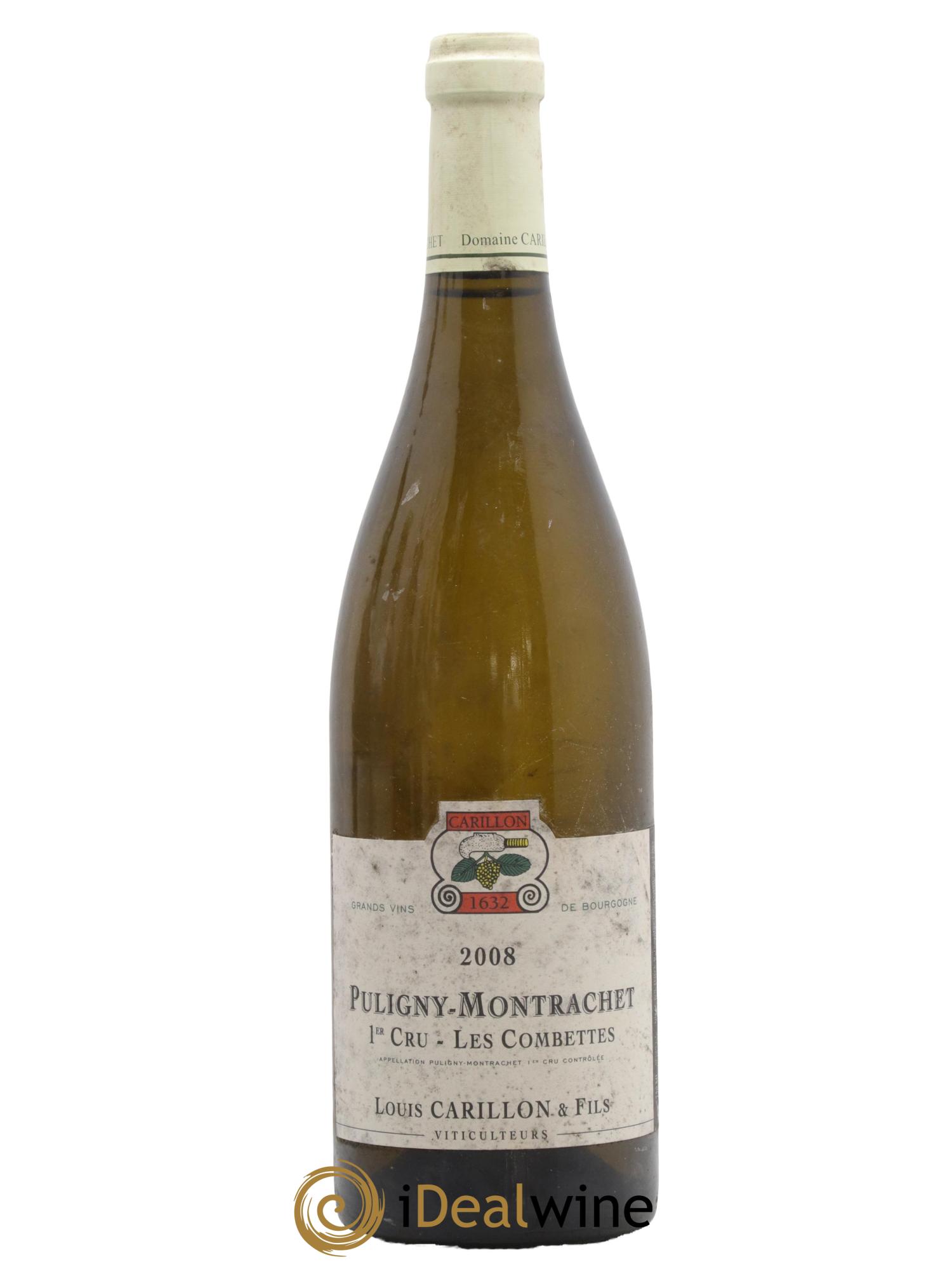 Puligny-Montrachet 1er Cru Les Combettes Louis Carillon & Fils 2008 - Lot de 1 bouteille - 0