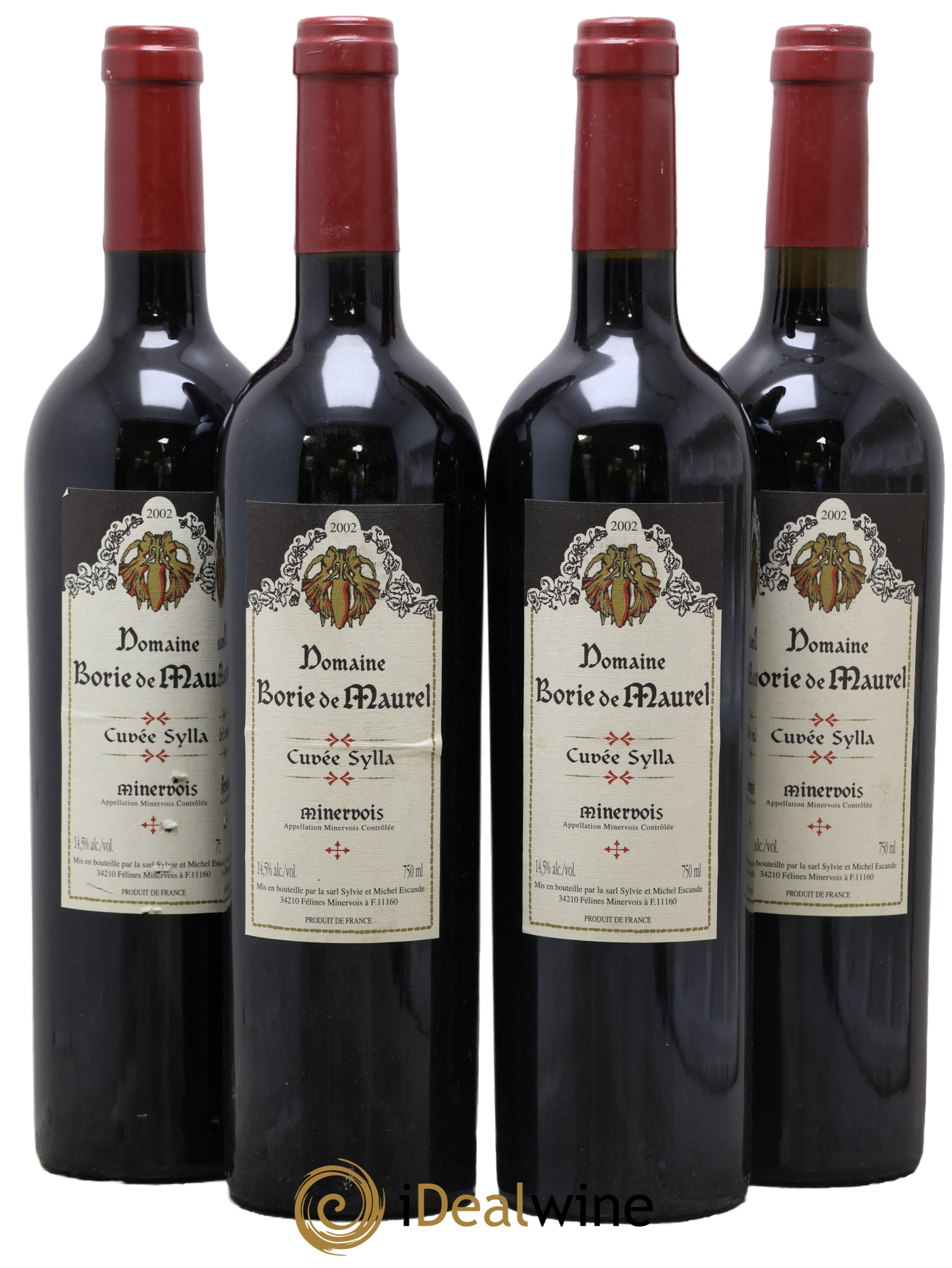 Minervois Cuvée Sylla Borie de Maurel (Domaine) 2002 - Lot de 4 bouteilles - 0