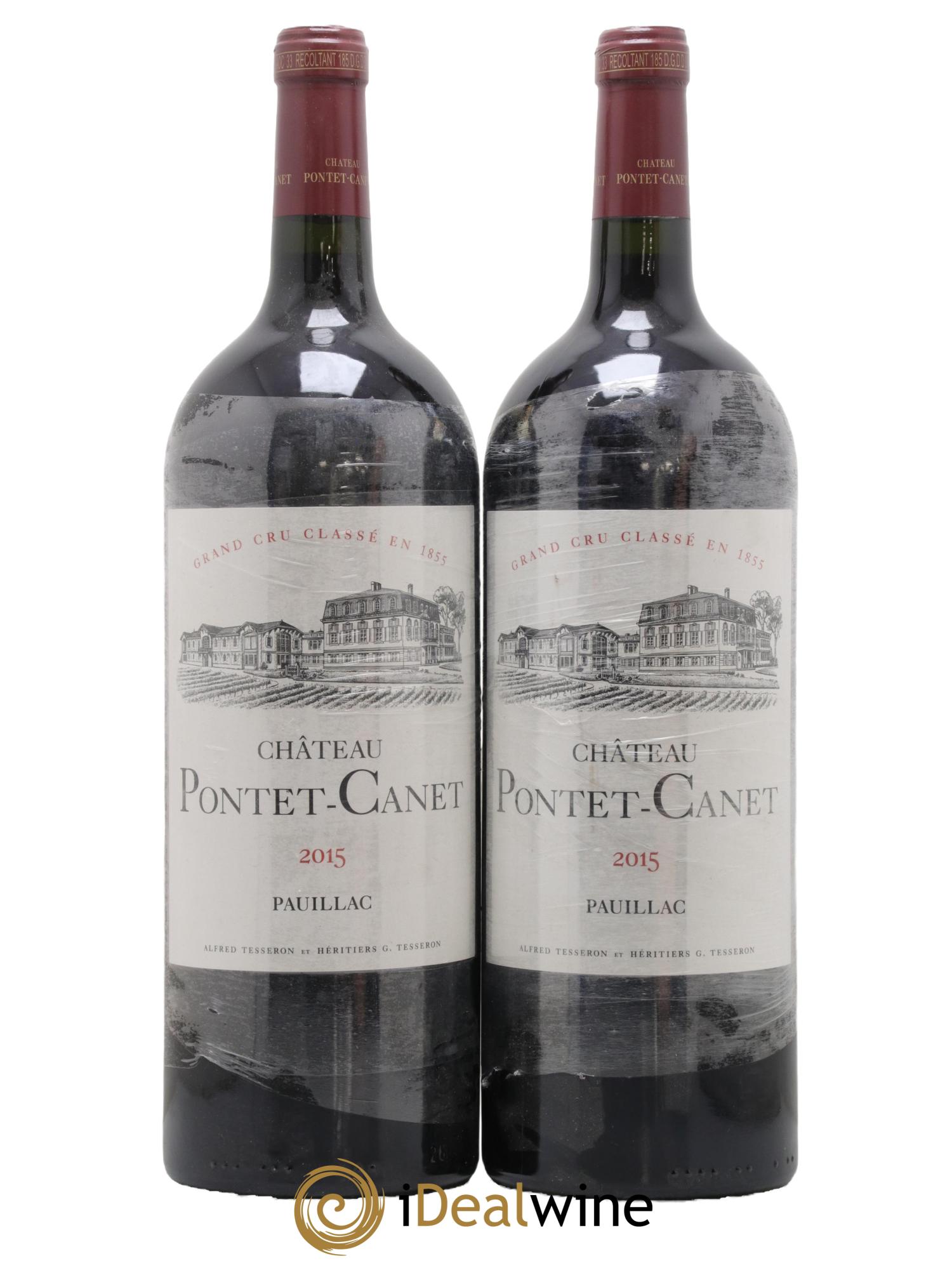 Château Pontet Canet 5ème Grand Cru Classé 2015 - Lot de 2 magnums - 0