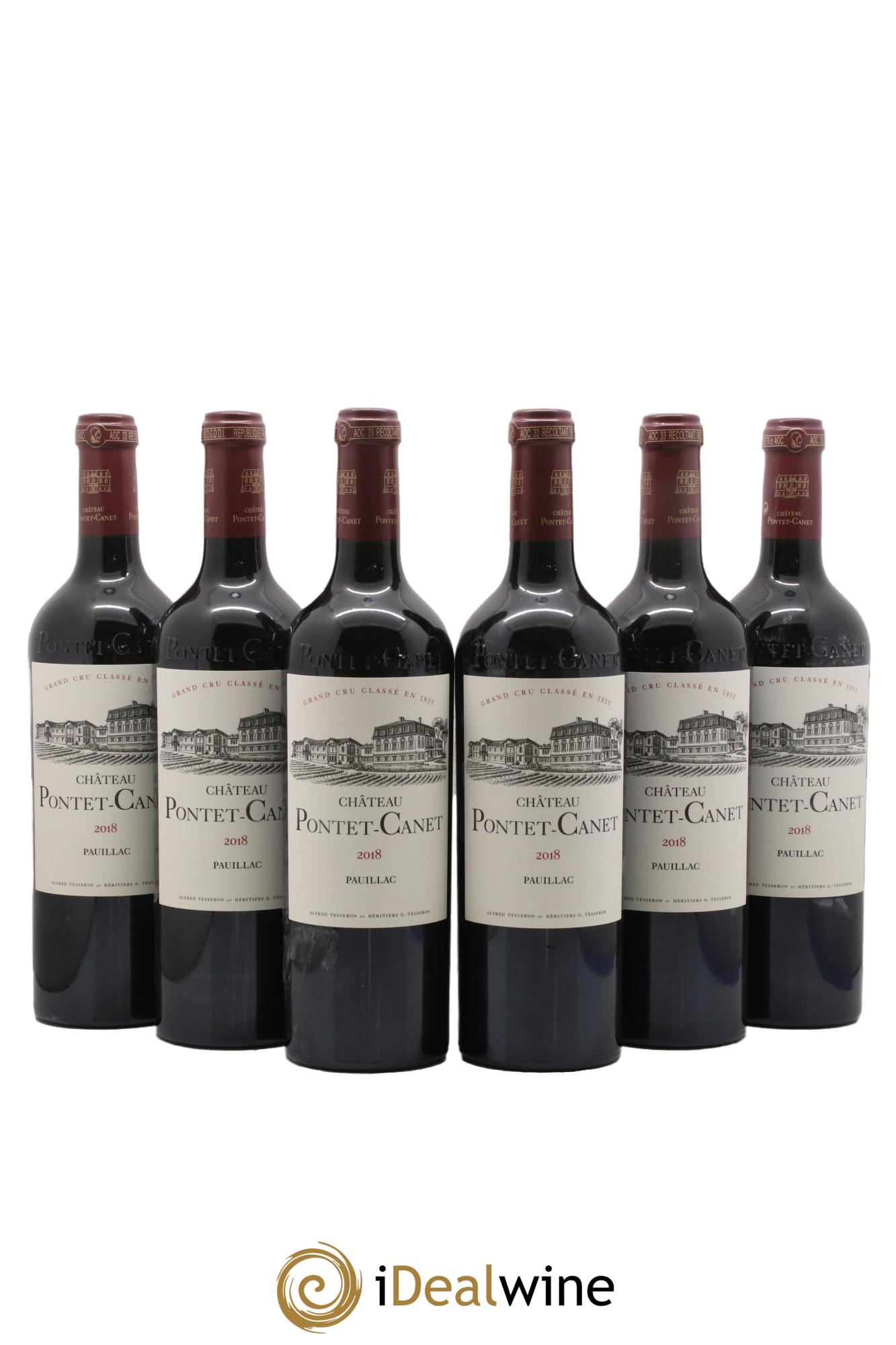 Château Pontet Canet 5ème Grand Cru Classé 2018 - Lot of 6 bottles - 0