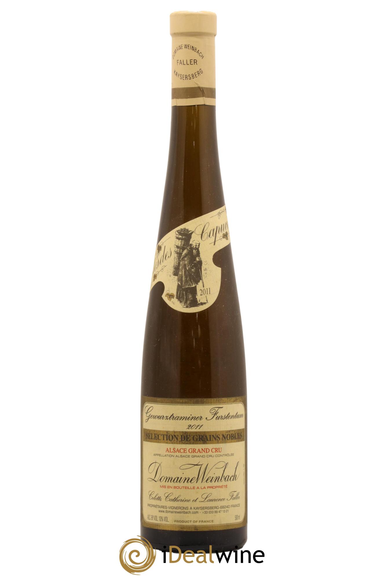 Alsace Gewurztraminer Grand Cru Furstentum Sélection de Grains Nobles Weinbach (Domaine) 2011 - Lot de 1 format 50cl - 0