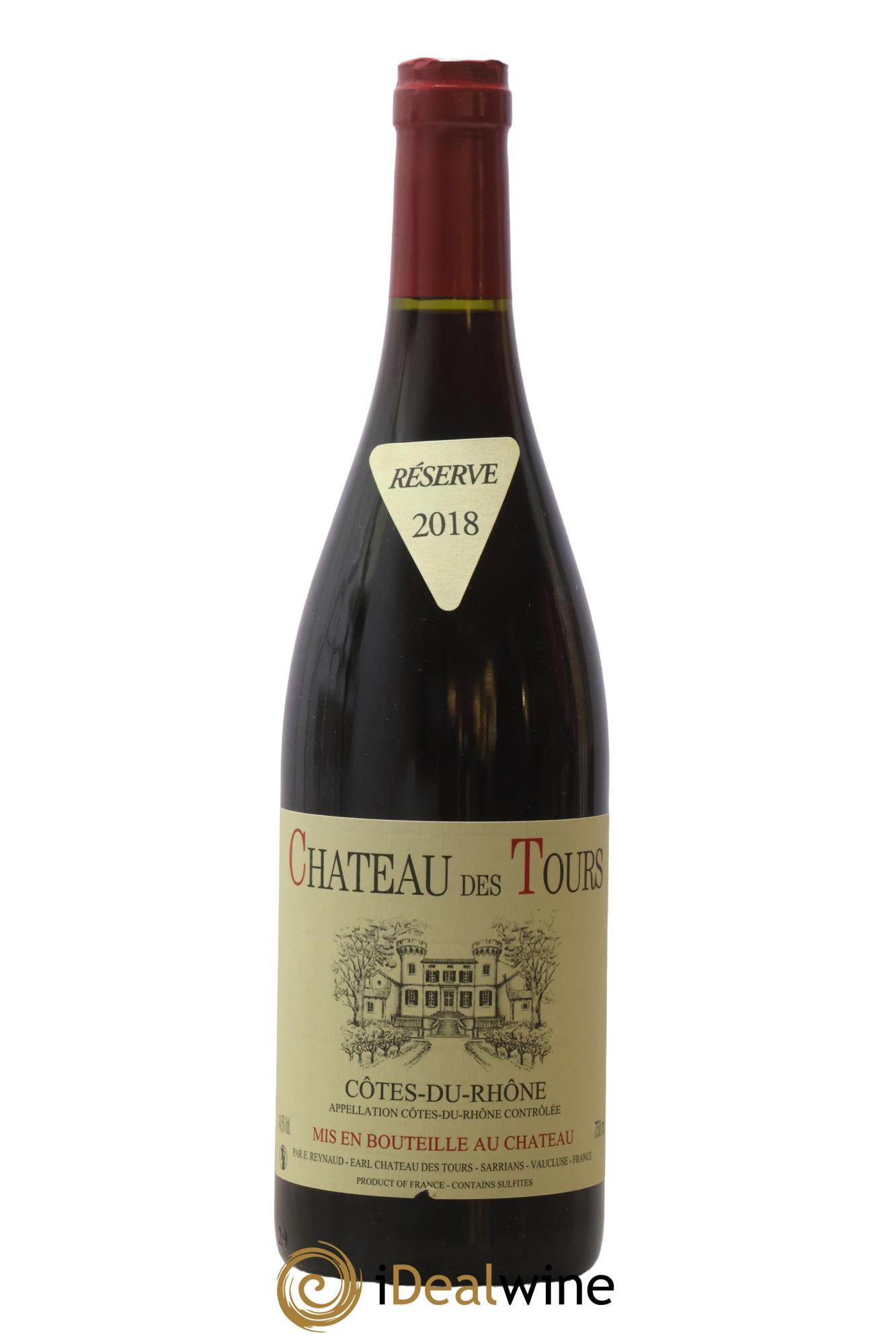 Côtes-du-Rhône Château des Tours Emmanuel Reynaud 2018 - Lot de 1 bouteille - 0