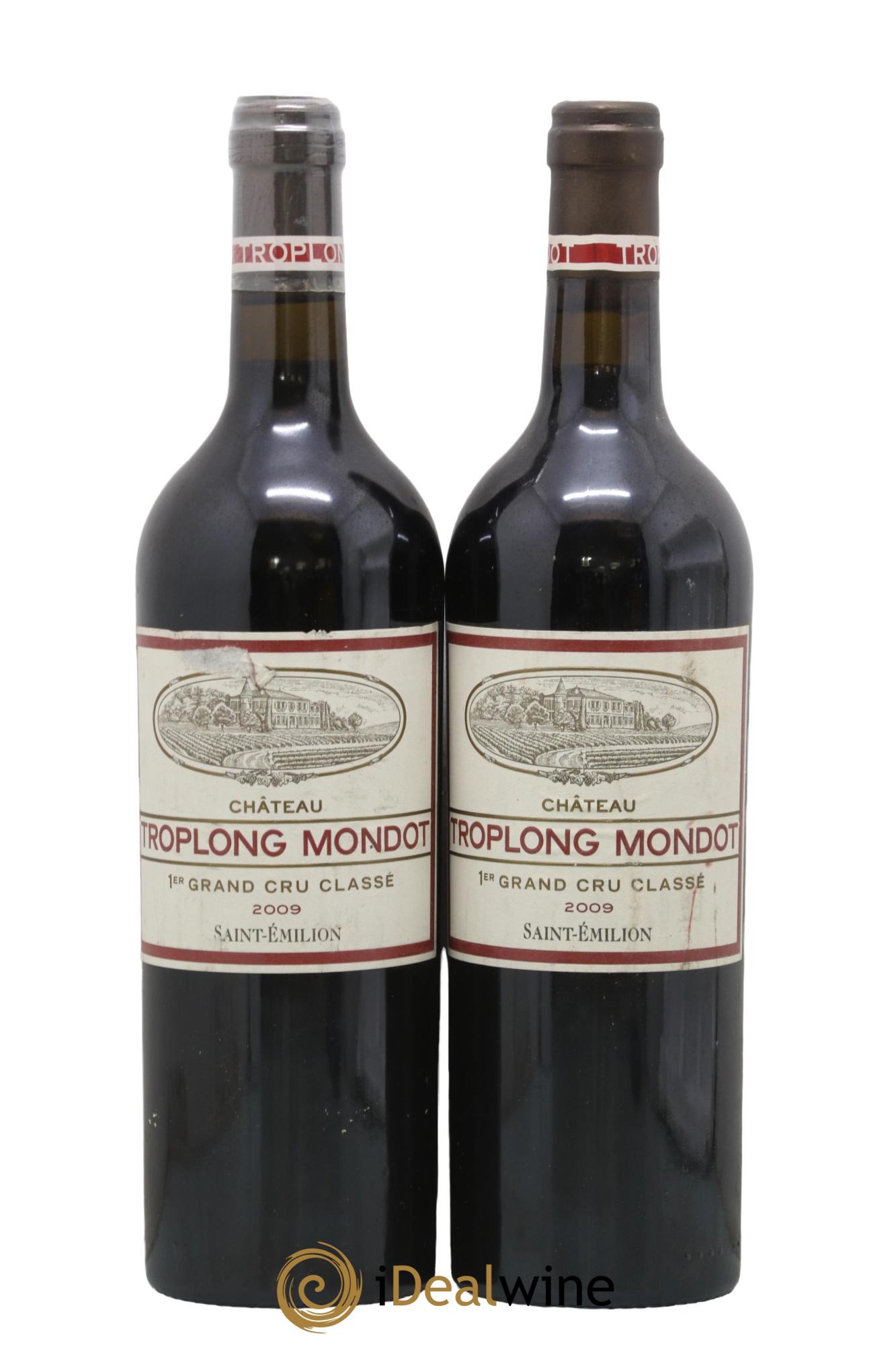 Château Troplong Mondot 1er Grand Cru Classé B 2009 - Lot de 2 bouteilles - 0