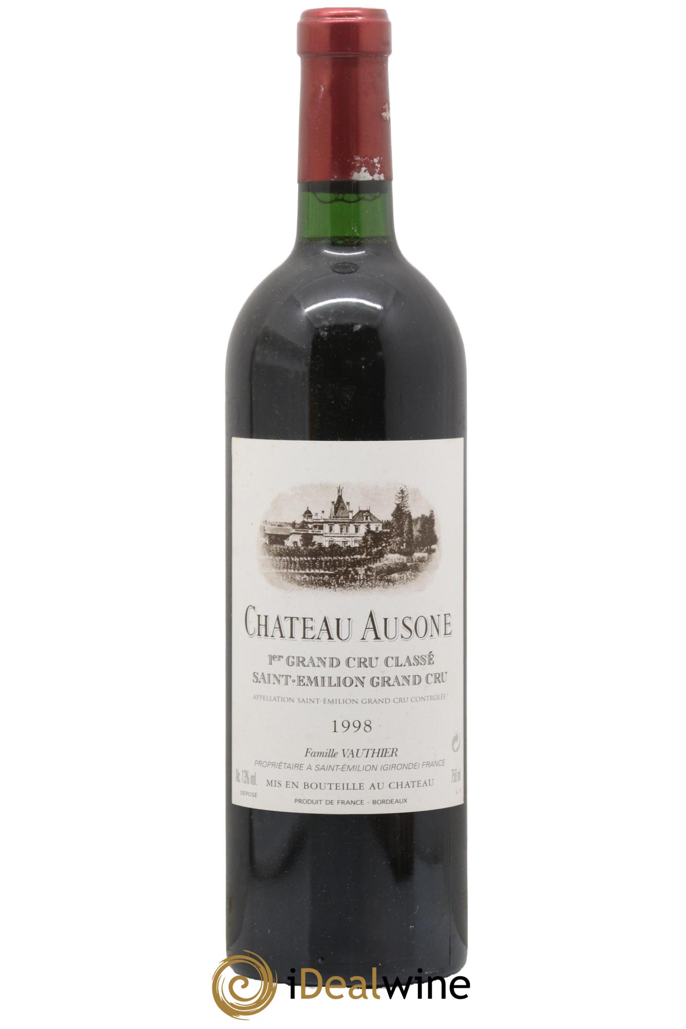 Château Ausone 1er Grand Cru Classé A 1998 - Lot de 1 bouteille - 0