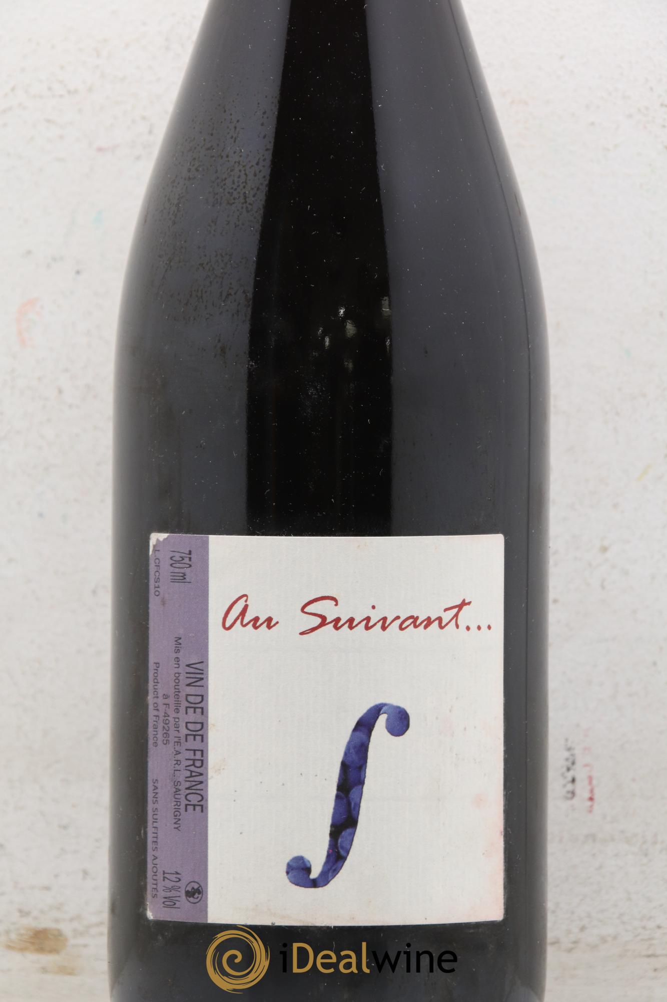 Vin de France Au Suivant Jérôme Saurigny - Lot de 1 bouteille - 1
