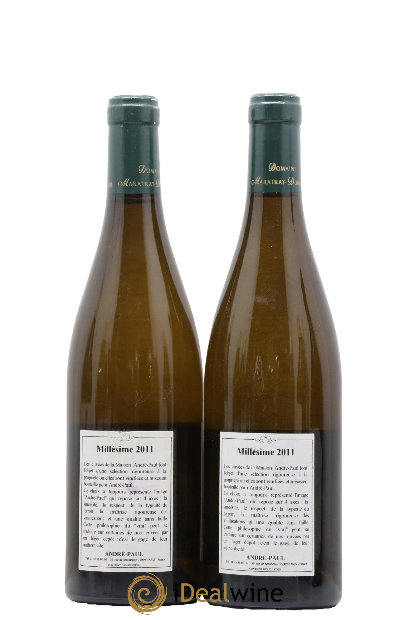 Ladoix 1er Cru Grechons Domaine Maratray-Dubreuil 2011 - Lot de 2 bouteilles - 1