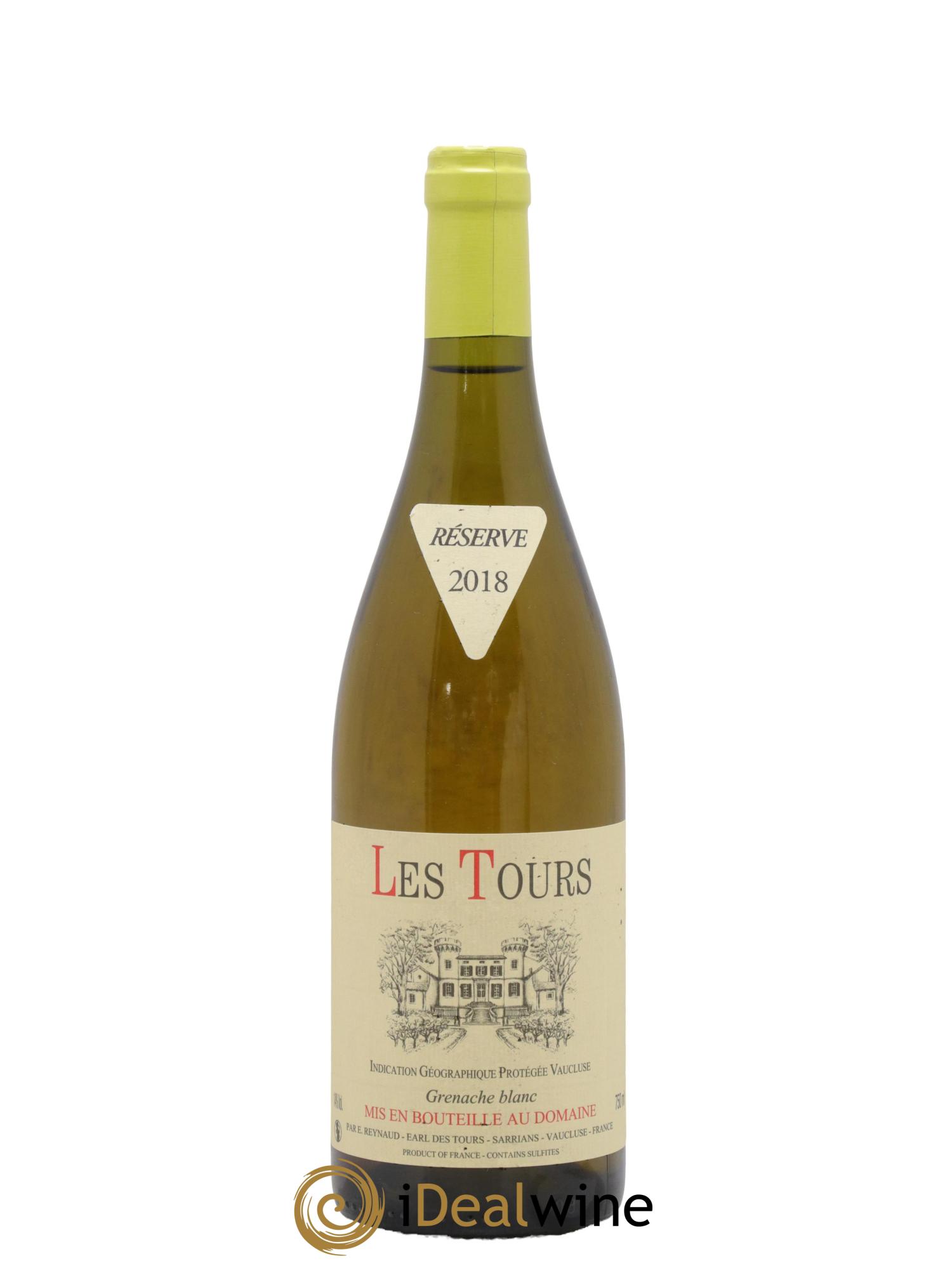 IGP Vaucluse (Vin de Pays de Vaucluse) Les Tours Grenache Blanc Emmanuel Reynaud 2018 - Posten von 1 Flasche - 0