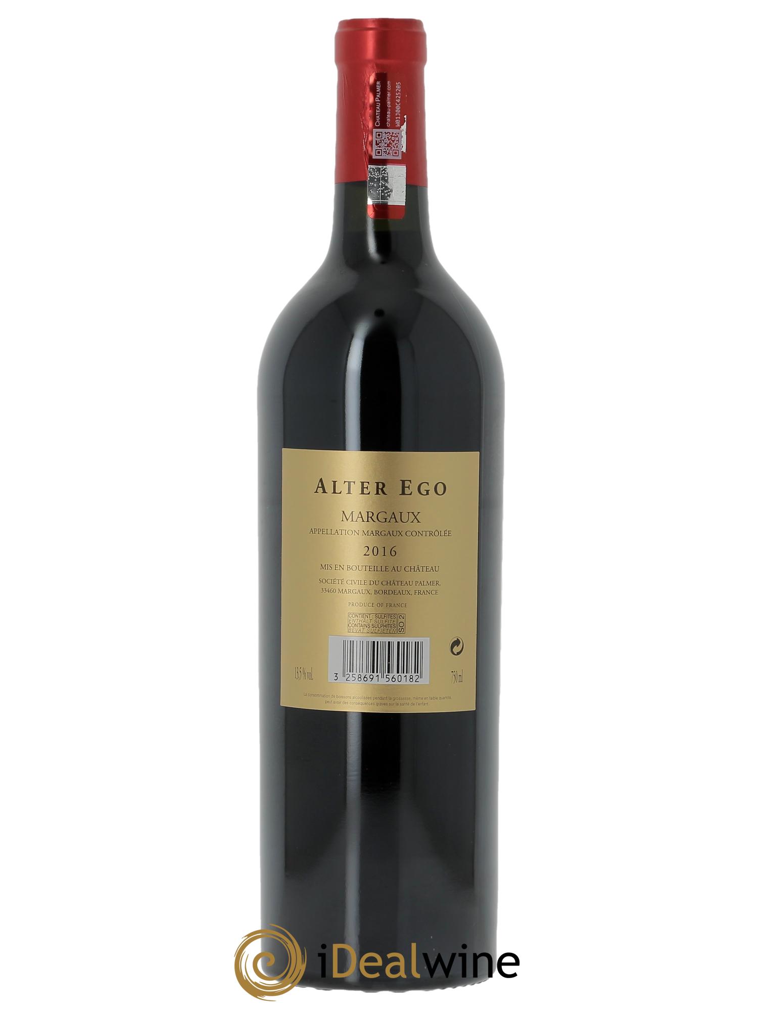 Alter Ego de Palmer Second Vin (OWC if 6 bts) 2016 - Lot of 1 bottle - 1