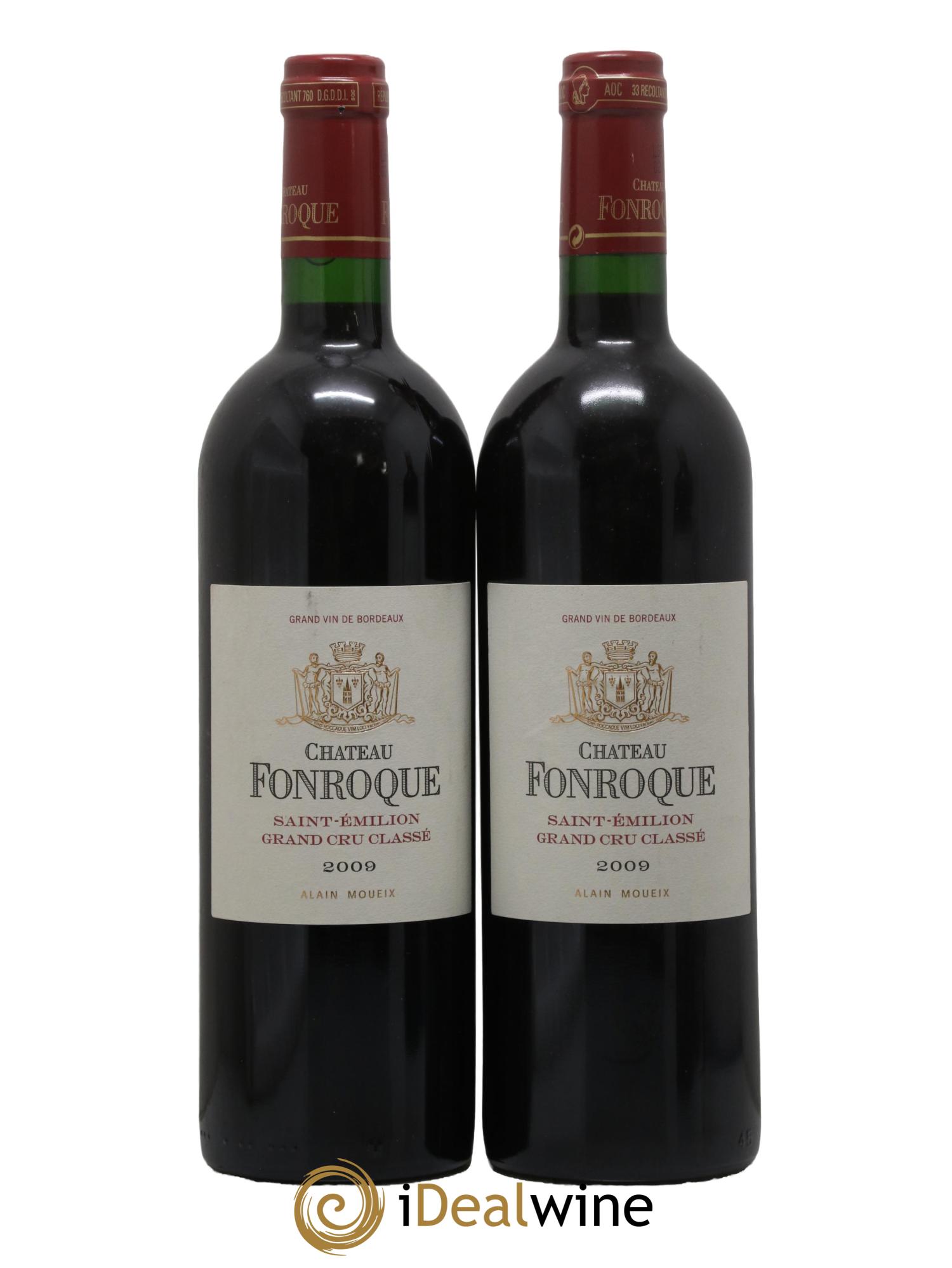 Château Fonroque Grand Cru Classé 2009 - Lot de 2 bouteilles - 0