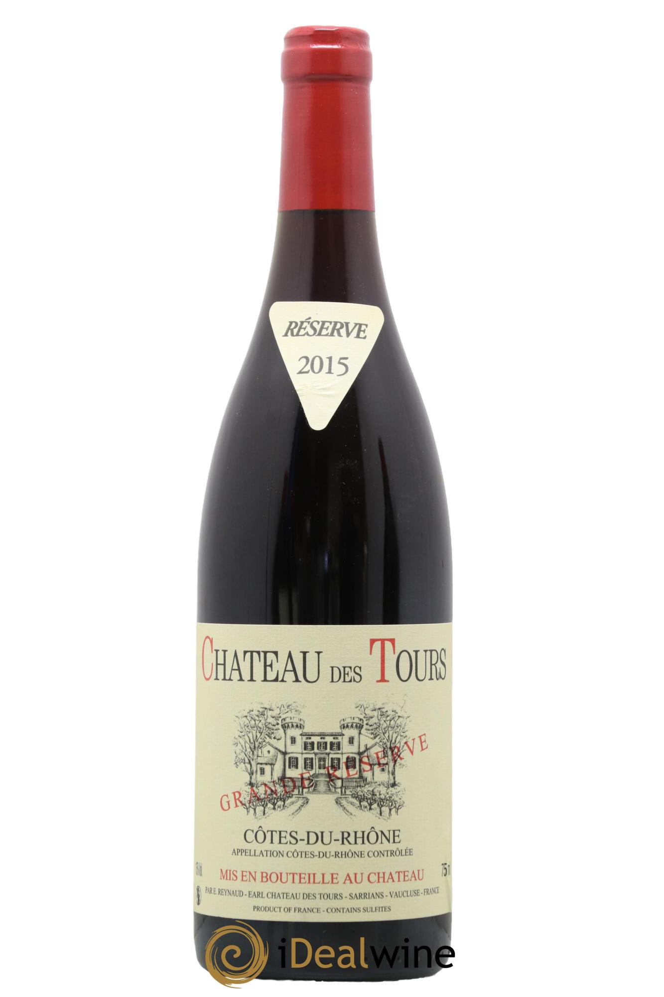 Côtes-du-Rhône Château des Tours Grande Réserve Emmanuel Reynaud 2015 - Lot de 1 bouteille - 0