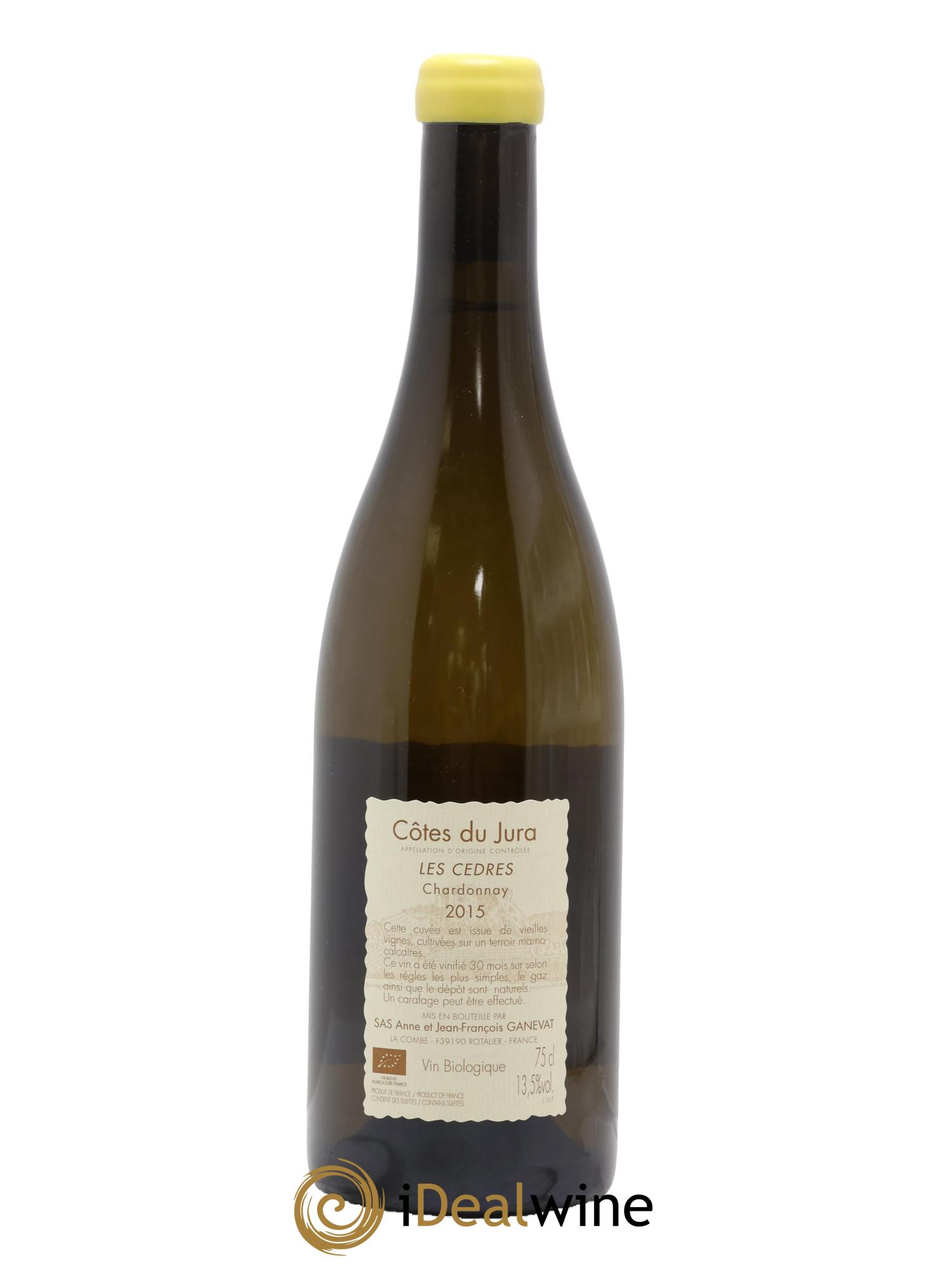 Vin de France (anciennement Côtes du Jura) Les Cèdres Anne et Jean François Ganevat 2015 - Lot de 1 bouteille - 1