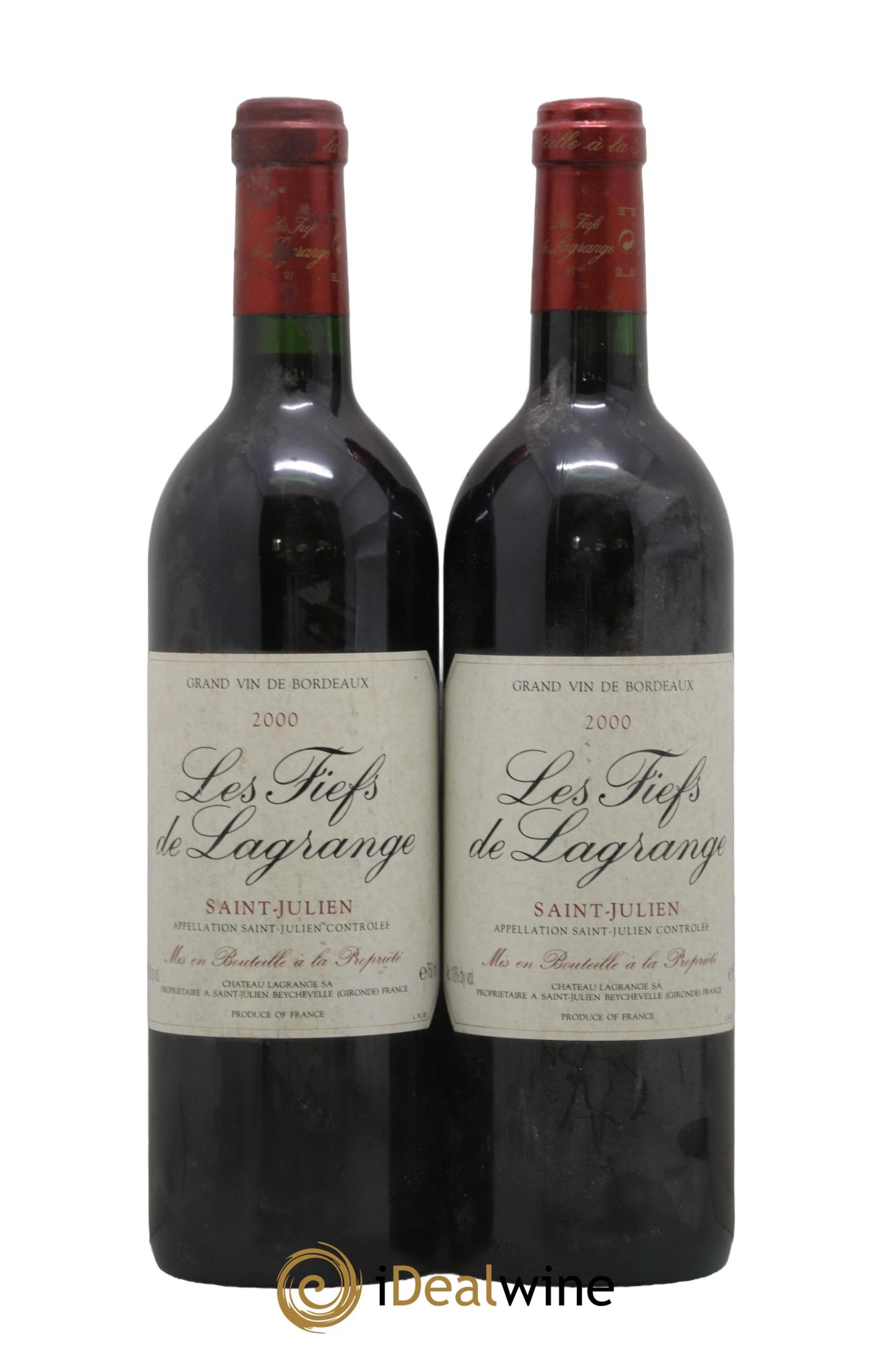 Les Fiefs de Lagrange Second Vin 2000 - Lot de 2 bouteilles - 0