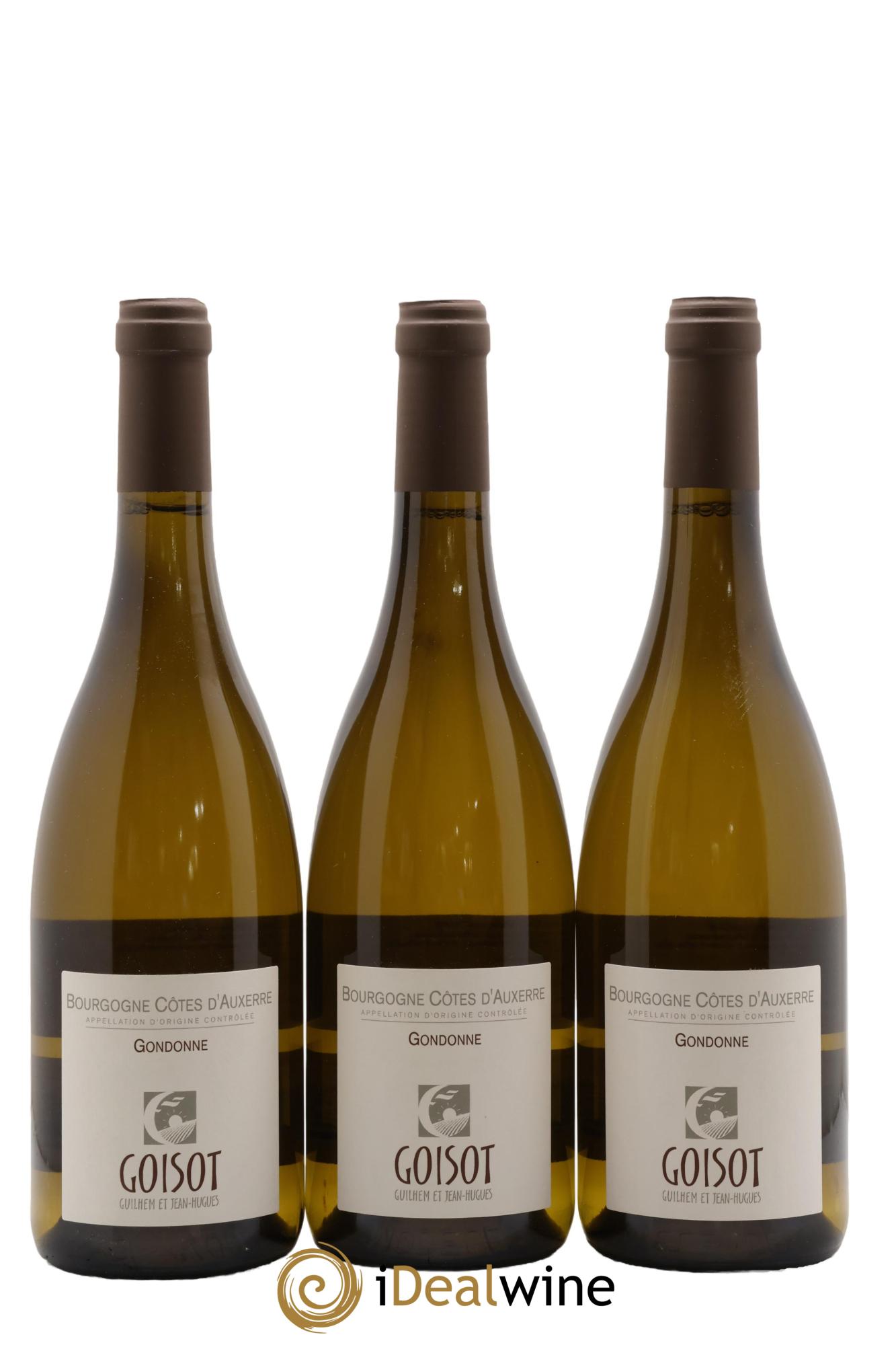 Bourgogne Côtes d'Auxerre Gondonne Goisot 2022 - Lot de 3 bouteilles - 0