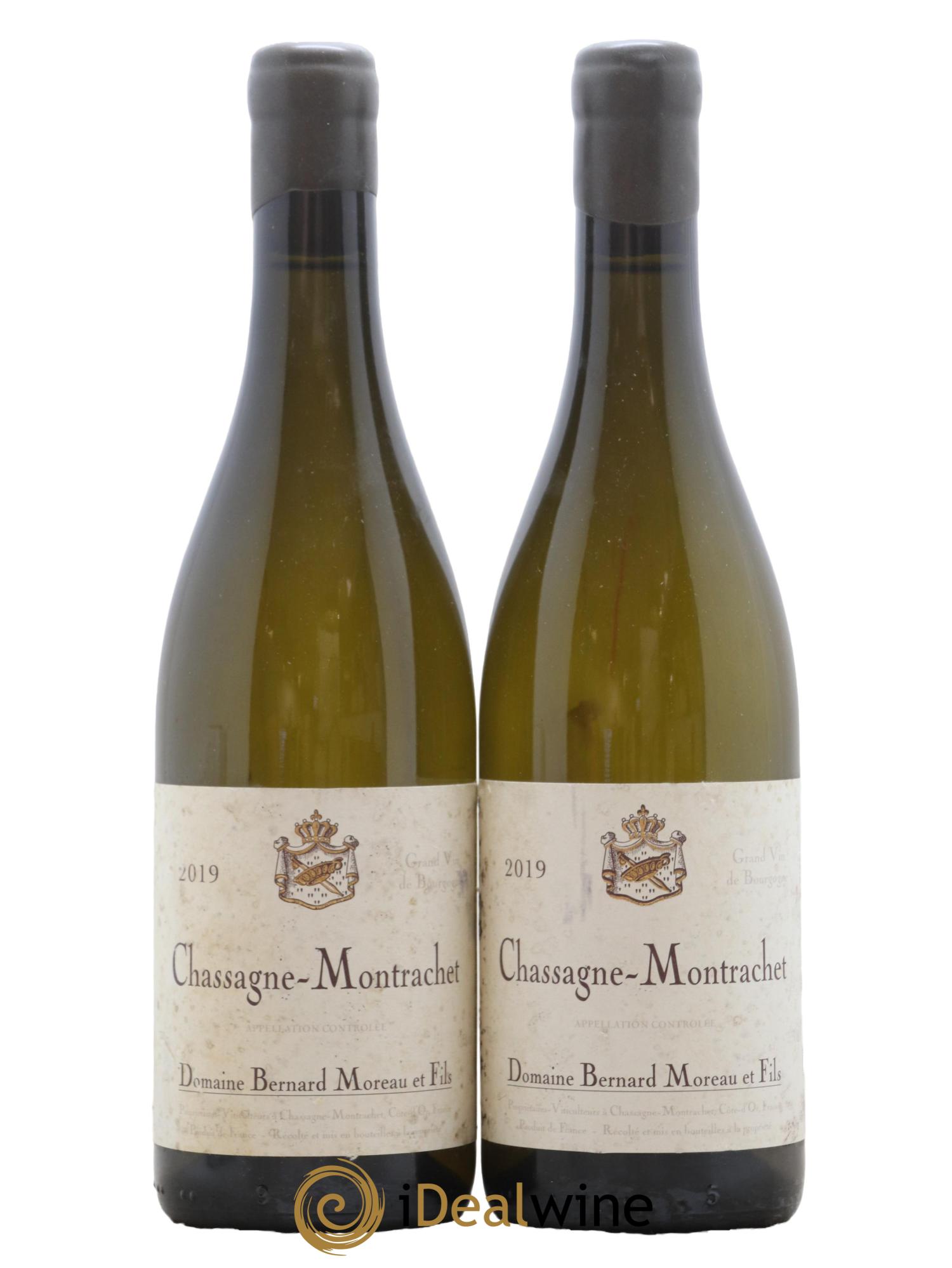 Chassagne-Montrachet Bernard Moreau et Fils (Domaine) 2019 - Lot de 2 bouteilles - 0