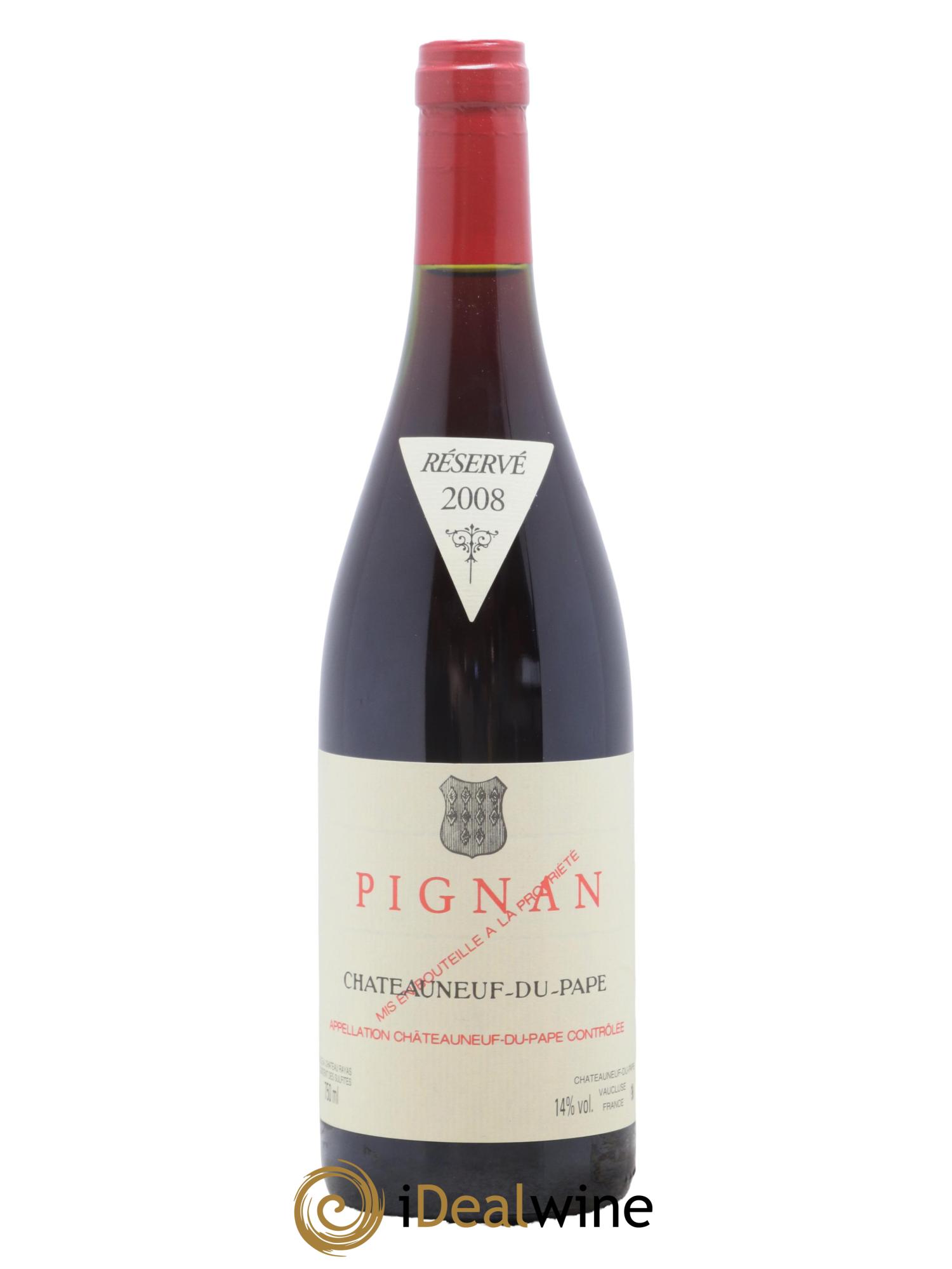 Châteauneuf-du-Pape Domaine de Pignan 2008 - Lot de 1 bouteille - 0